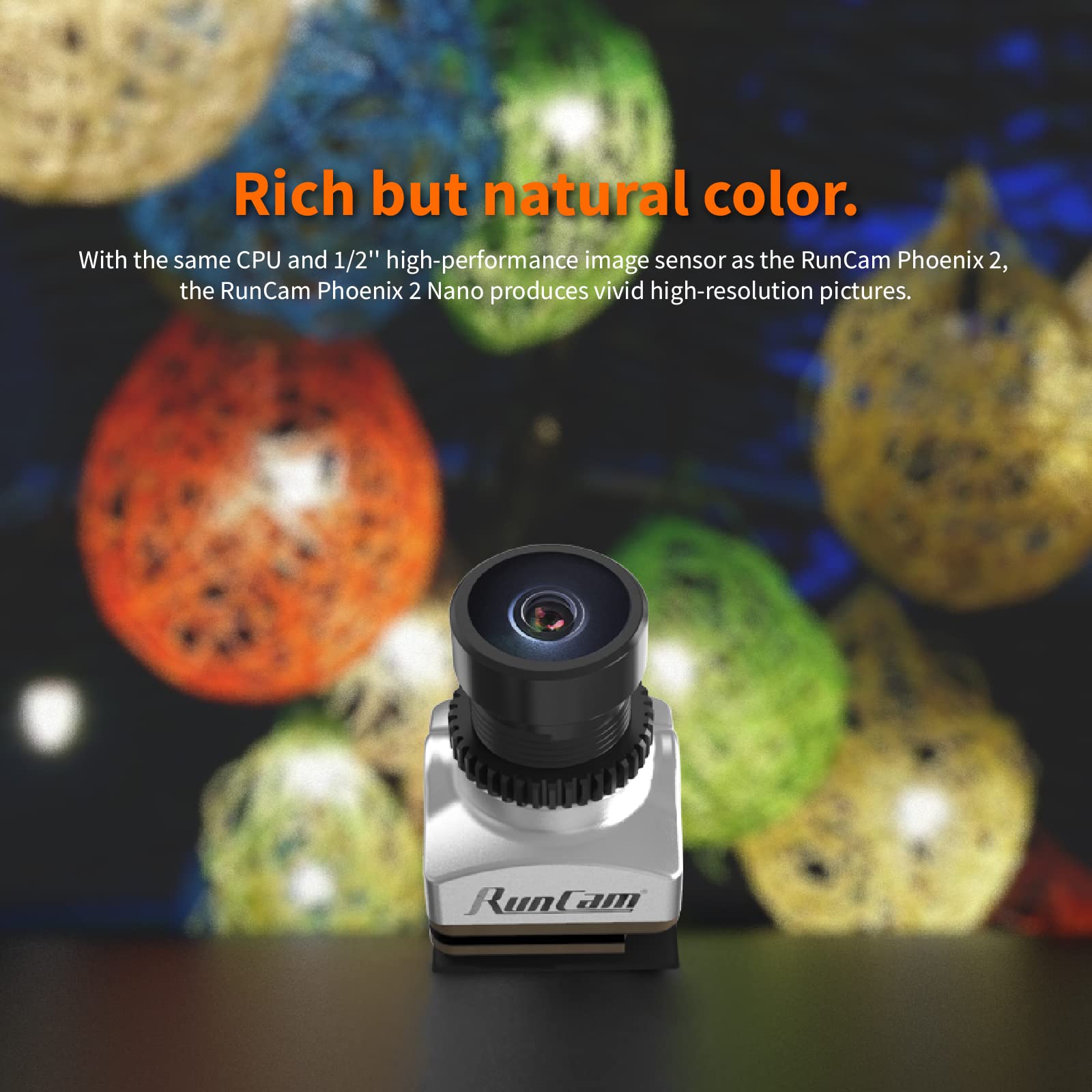 Runcam Phoenix 2 Nano Fpv Camera 1000Tvl 1/2' Coms Sensor 2.1Mm (M8) Fov 155� 4:3/16:9 Pal/Ntsc Switchable For Fpv Drone