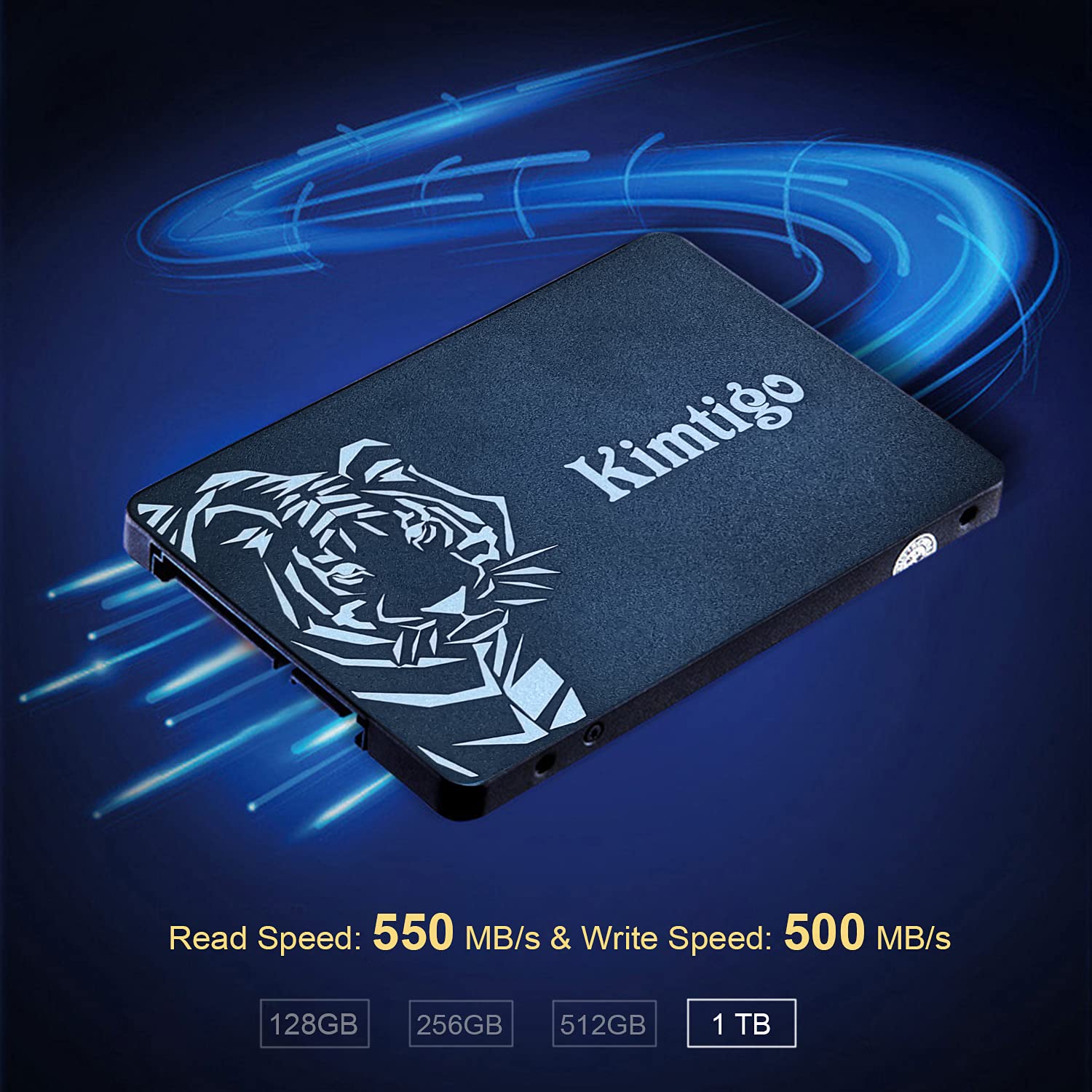 Kimtigo 2.5'' Internal Ssd 1Tb, 3D Nand Solid State Drive, Sata Iii 6Gb/S 2.5 Inch 7Mm (0.28   ), Read Up To 550Mb/S