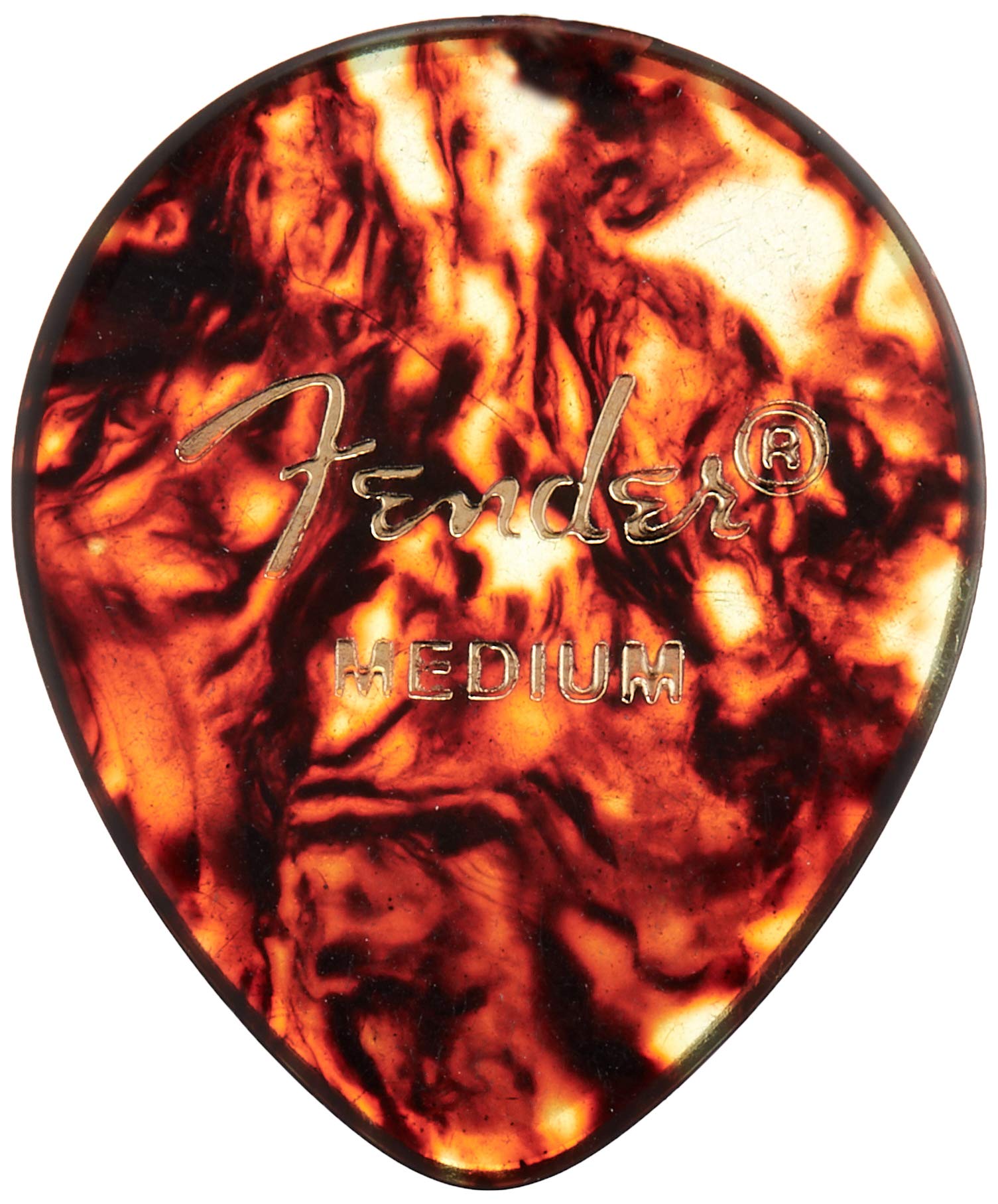 Fender Classic Celluloid Guitar Picks 347 Shape, Tortoise Shell, Medium, 12 Pack