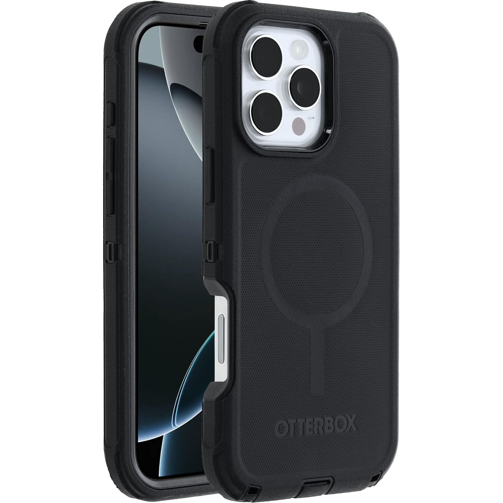 Otterbox Iphone 16 Pro Max Defender Series Case   Black (Single Unit Ships In Polybag)
