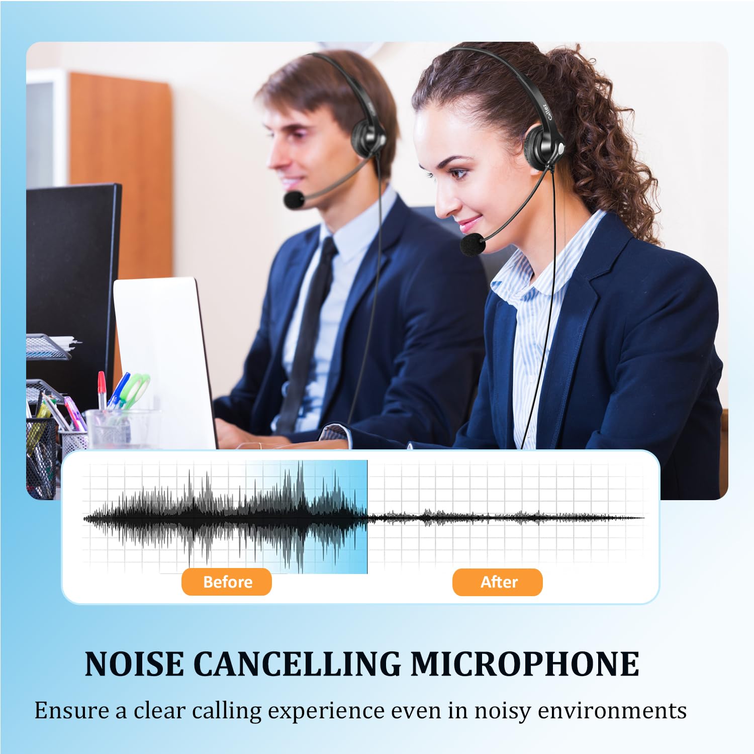 Callez Usb Headset With Microphone For Pc Ultra Comfort Usb Headphone With Noise Cancelling Microphone For Laptop Computer Mac Business Skype Webinar Office Remote Work