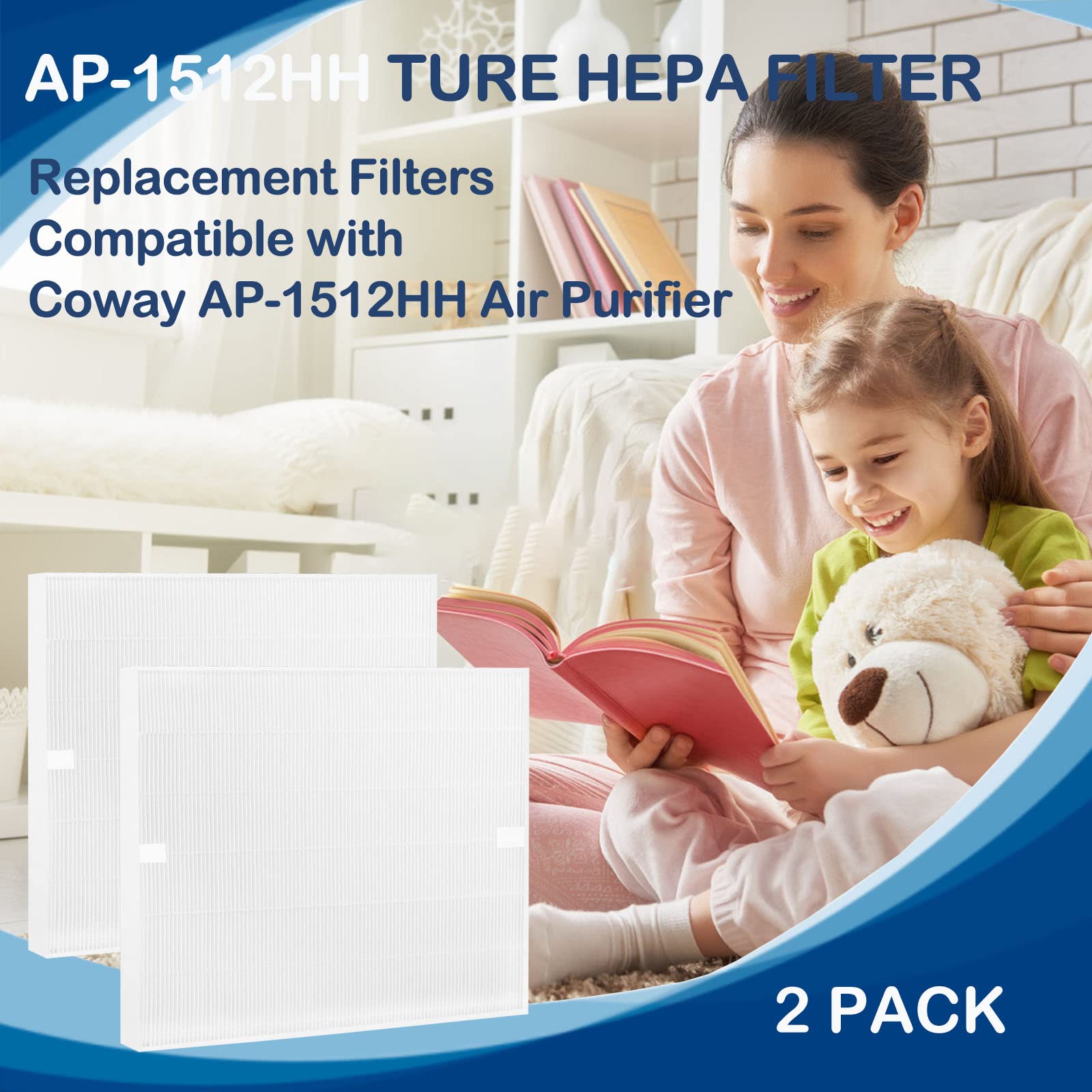 Ap 1512Hh True Hepa Filter Replacement Compatible With Coway Ap 1512Hh Ap1512Hh Mighty Air Cleaner Purifier, Ap 1512Hh Fp, Item