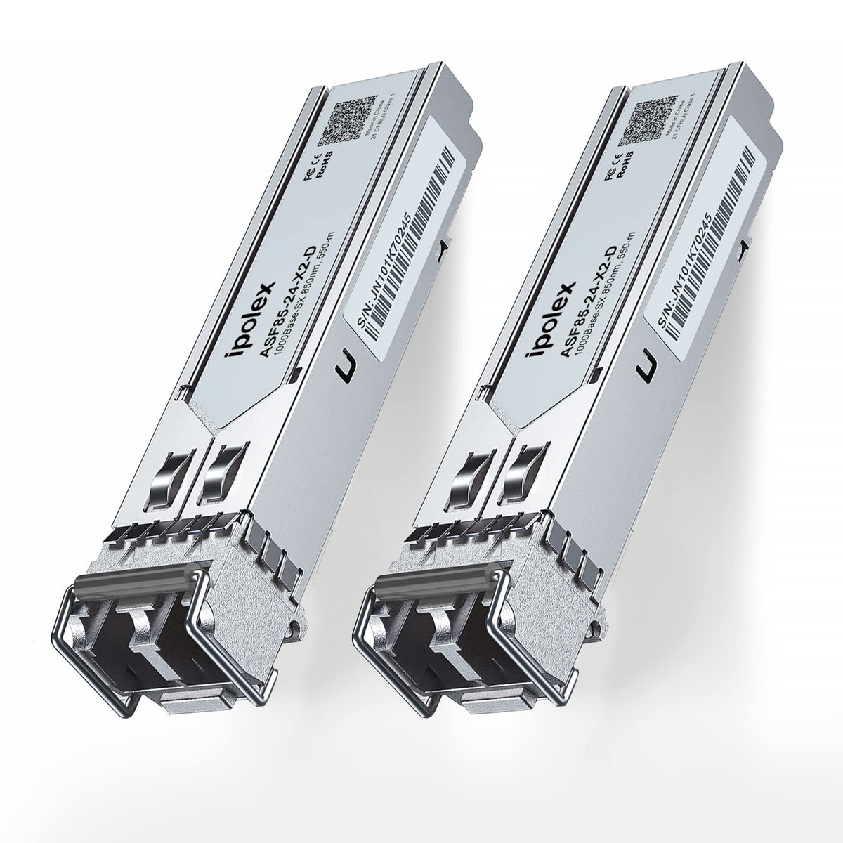 2 Pack 1.25G Sfp Sx Module, 1000Base Sx, Sfp To Lc Multimode Fiber Sfp Transceiver, For Cisco Glc Sx Mmd/Sfp Ge S, Meraki Ma Sfp