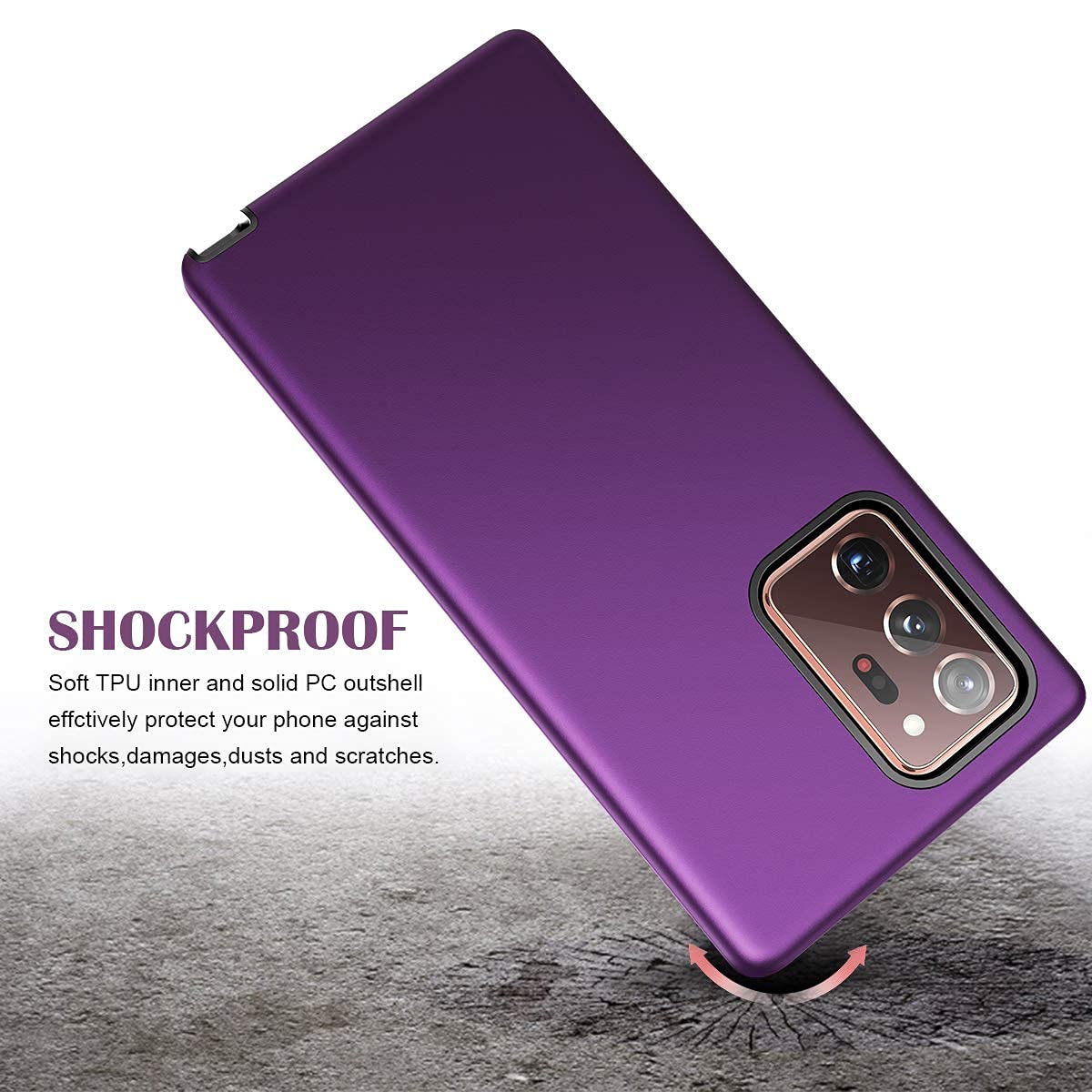 Welovecase For Galaxy Note 20 Ultra Case, Cover 3 In 1 Full Body Heavy Duty Protection Hybrid Shockproof Tpu Bumper Protective C