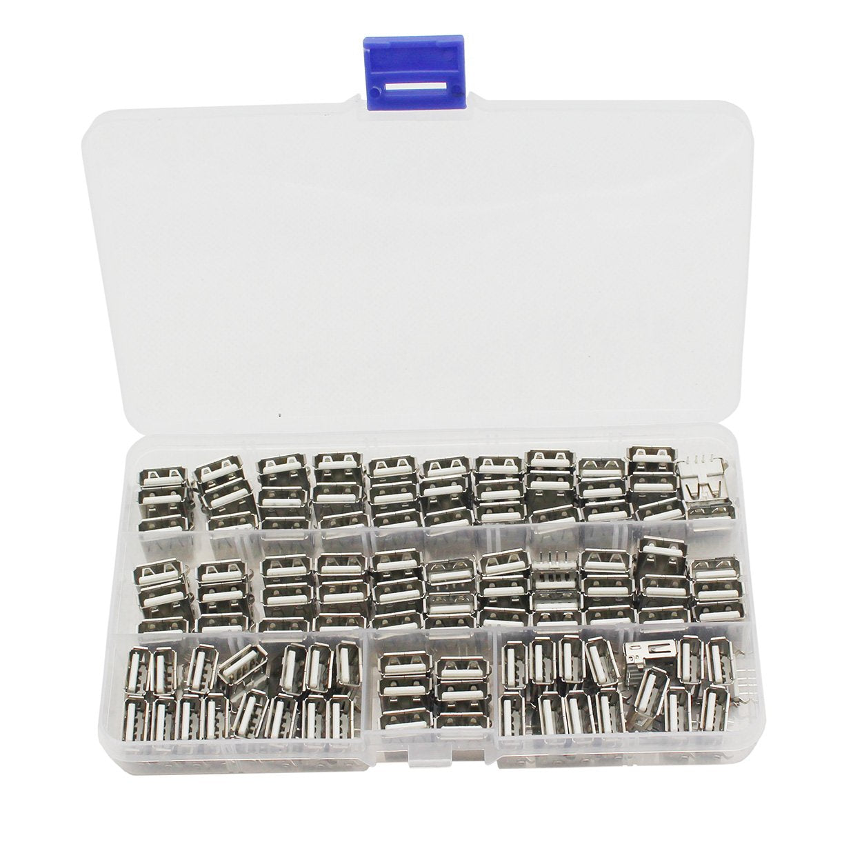 Didamx 100Pcs Usb Type A Standard Port Female Solder Jacks Connector Pcb Socket Usb A Type