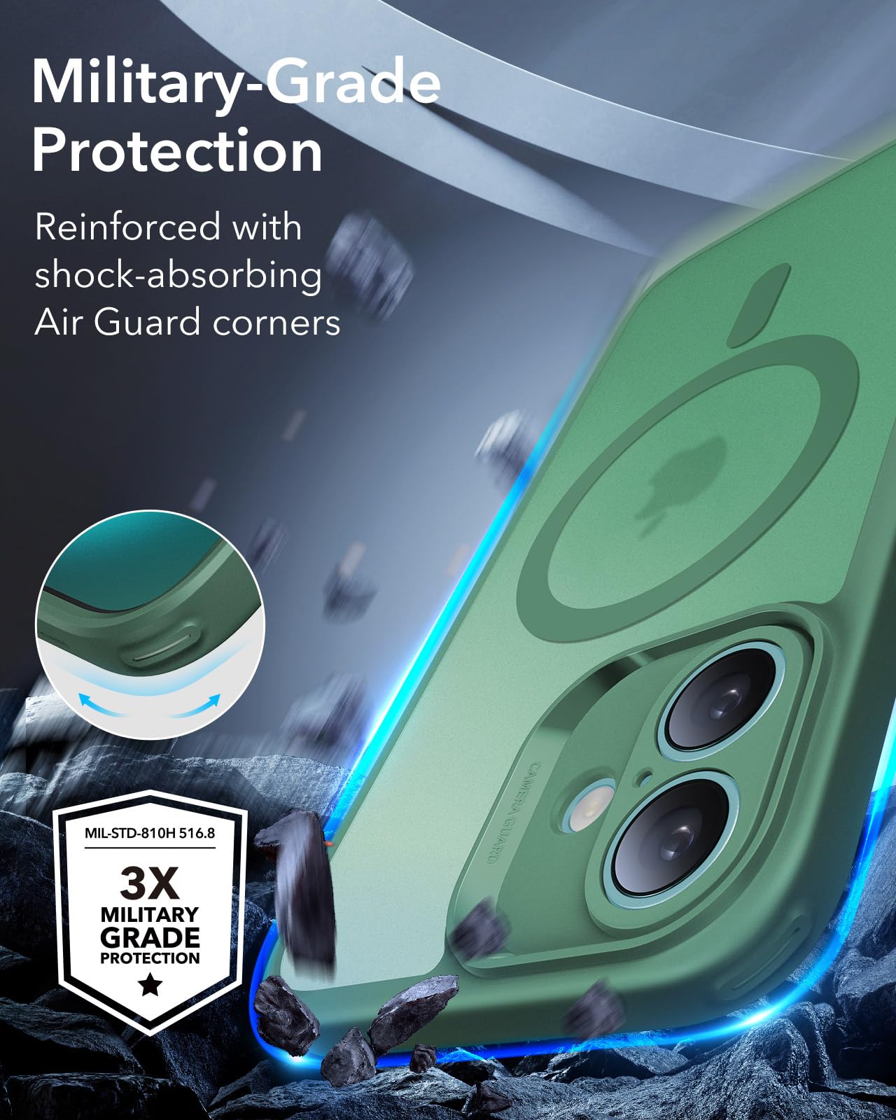 Esr For Iphone 16 Case (4 In 1) Set, Translucent Matte Case With Screen Protector, Compatible With Magsafe, Military Grade Prote