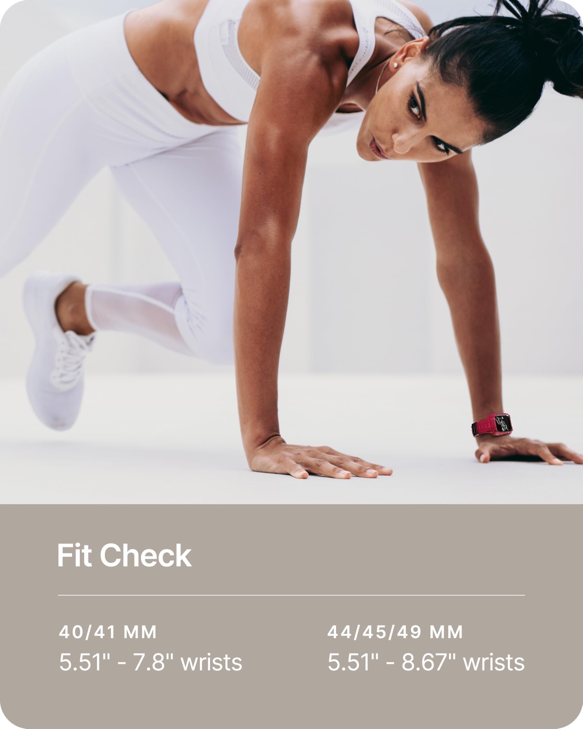 Fullmosa Watch Bands 44Mm, Rugged Iwatch Band Silicone With Screen Protector And Bumper Case For Men,Compatible With Apple Watch