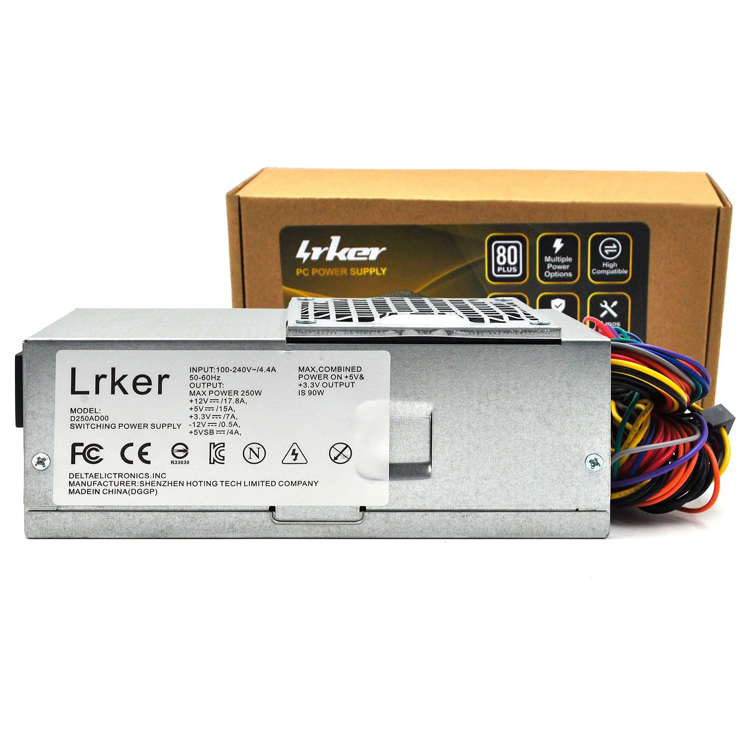 F250AD-00 D250AD-00 250W Power Supply Compatible with Dell Optiplex 390 790 990 3010 Inspiron 537s 540s 545s 546s 560s 570s 580s