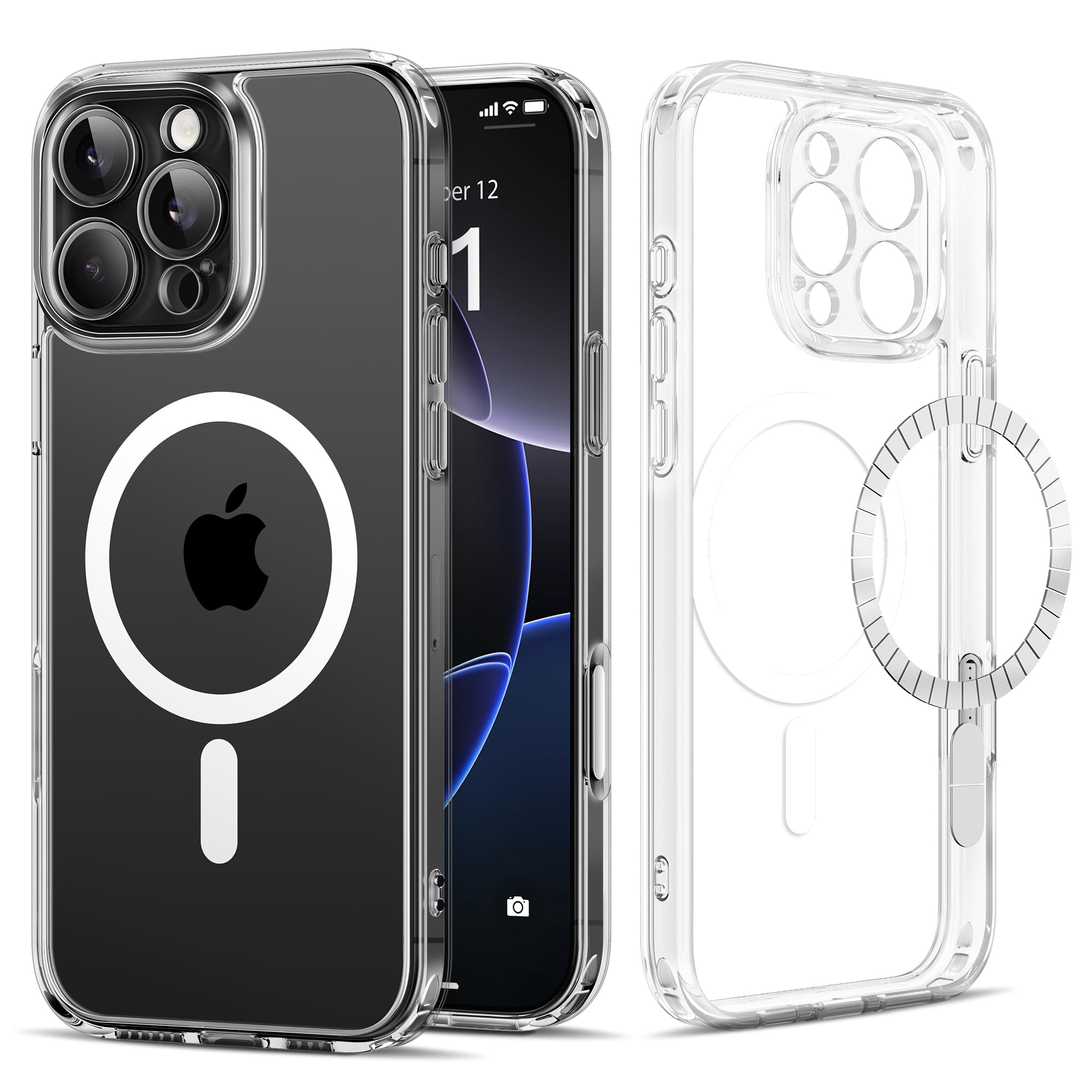 GolbinBox Magnetic for iPhone 16 Pro Case with Camera Control Capture Button,Compatible with MagSafe,[Full Camera Protection][2X