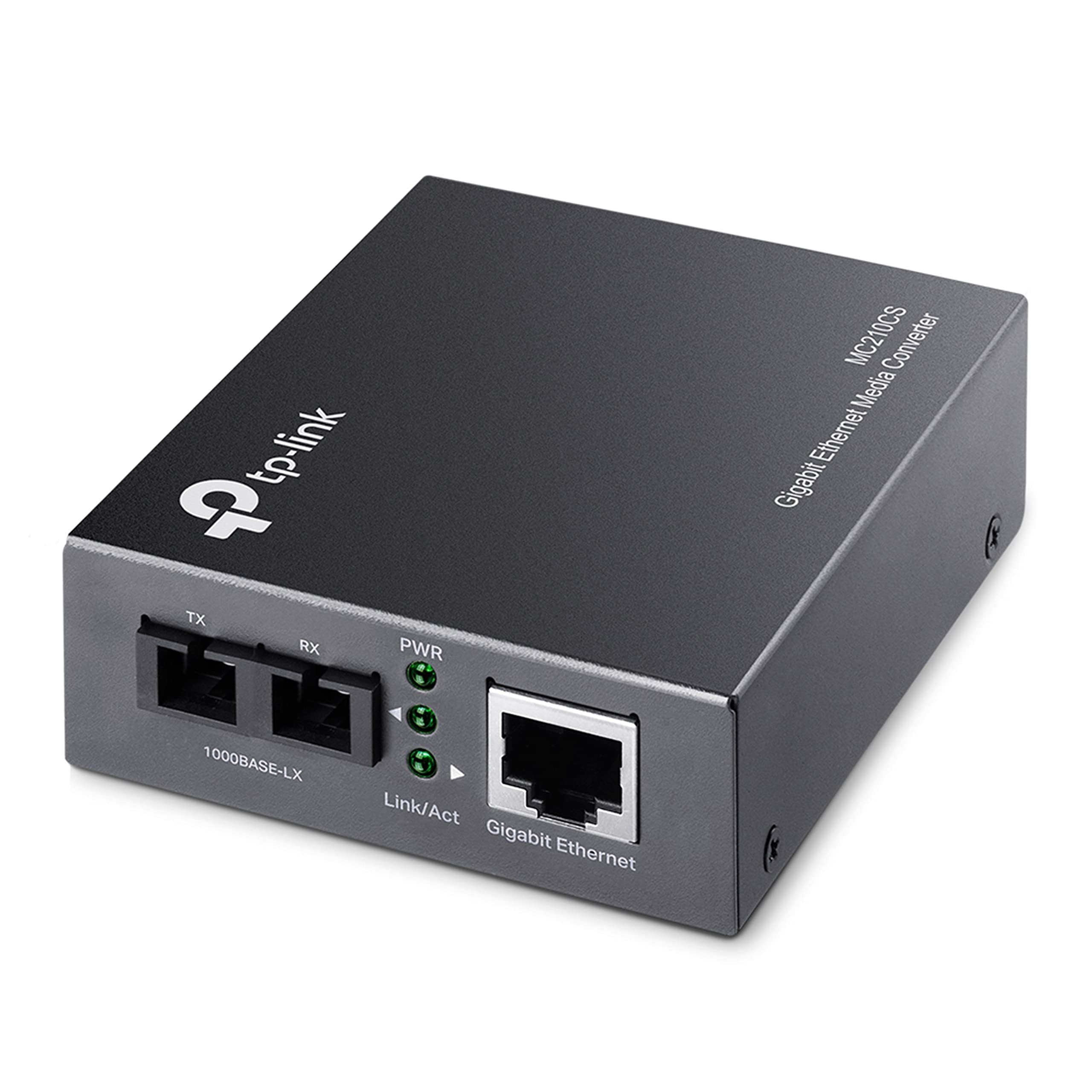 Tp Link Gigabit Sfp To Rj45 Fiber Media Converter | Fiber To Ethernet Converter | 10/100/1000Mbps Rj45 Port To 1000Base Lx Singl