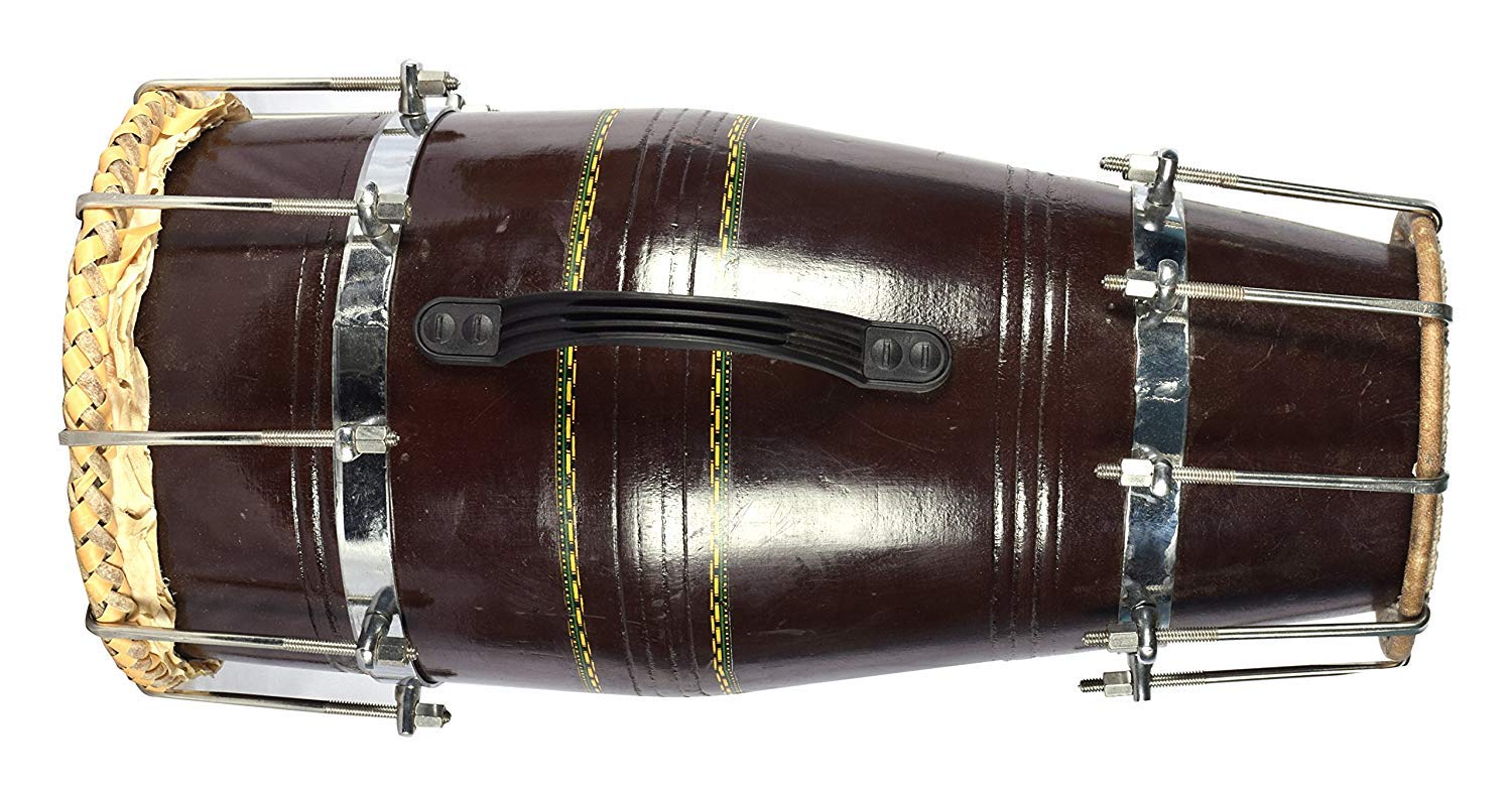 SmSai Musicals Instruments 1 Piece Naal, Dark Brown