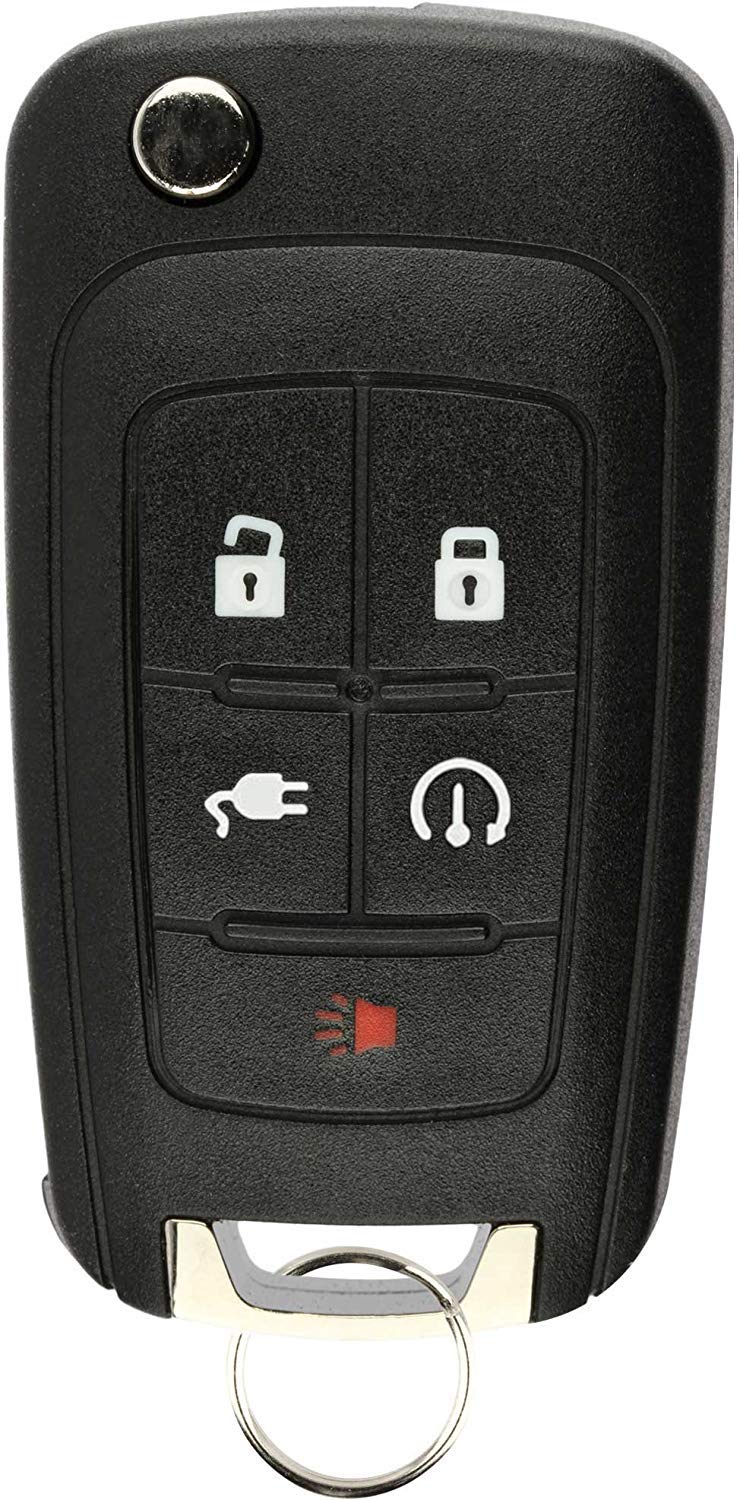 Keylessoption Keyless Entry Car Remote Start Uncut Flip Key Fob For 2011 2015 Chevy Volt Oht05918179