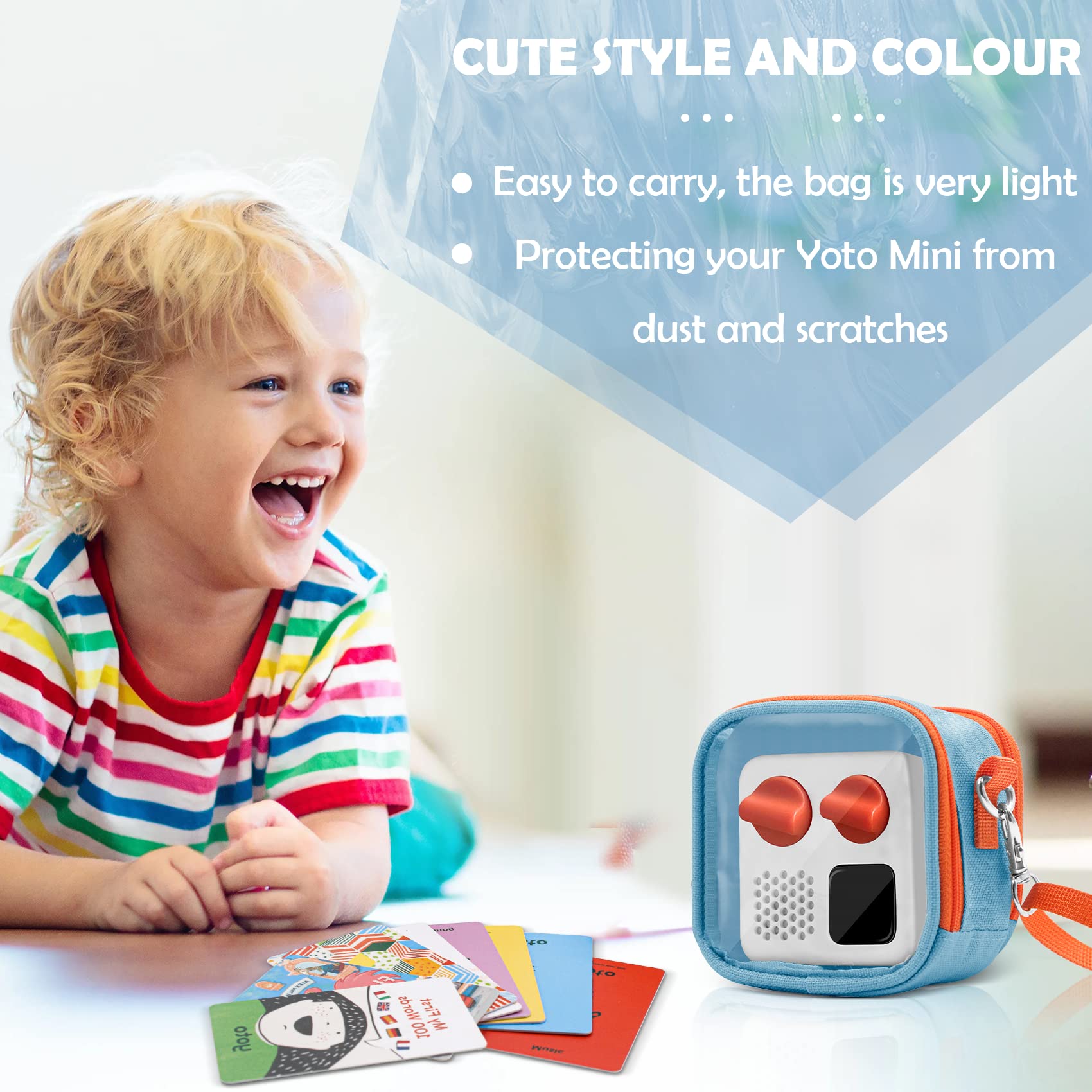 Transparent Carrying Case For Yoto Mini   Audio Music Players, Portable Storage Small Bag Compatible With Yoto Mini And Cards, M