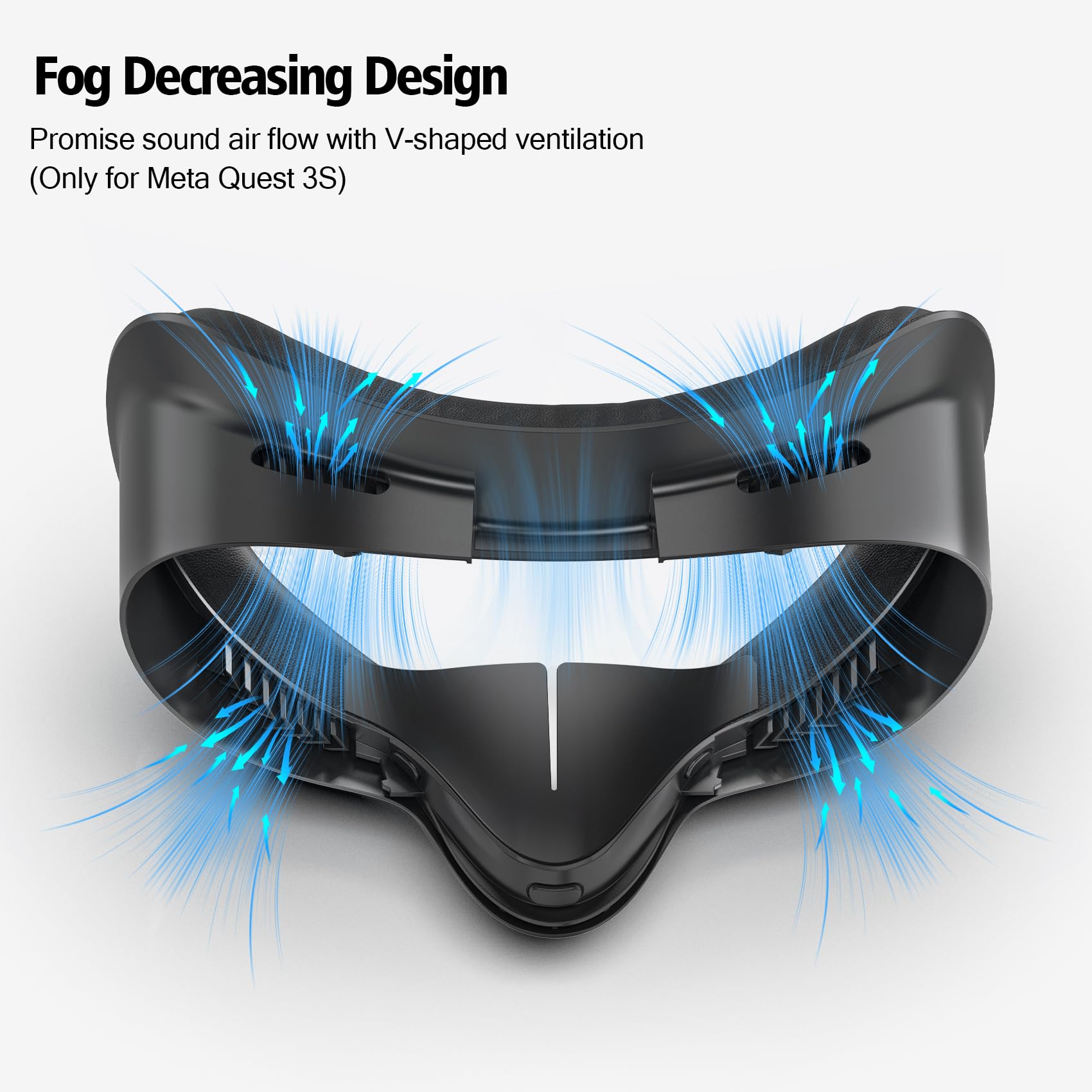 Vznek Face Cover Pad For Oculus Quest 3/3S, Sweat-Proof Pu Foam Cushion For Meta Quest 3/3S, Compatible With Oculus Quest 3/3S O