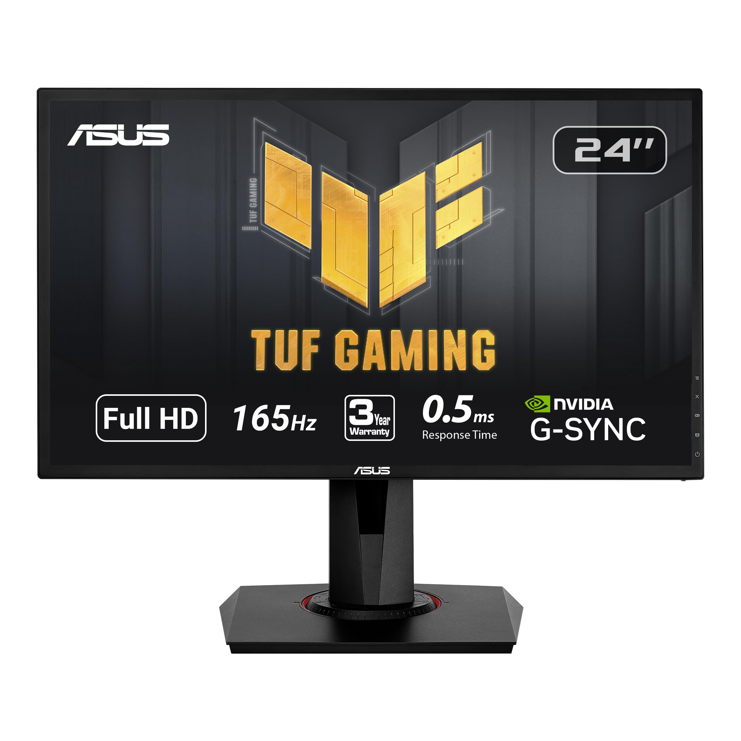 Asus Vg248Qg 24'' G Sync Gaming Monitor 165Hz 1080P 0.5Ms Eye Care With Dp Hdmi Dvi