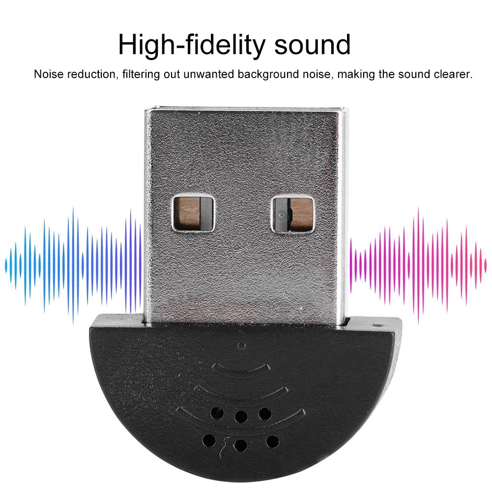 Hakeeta Super Mini USB Microphone for Computer Laptop Desktop PCs ...