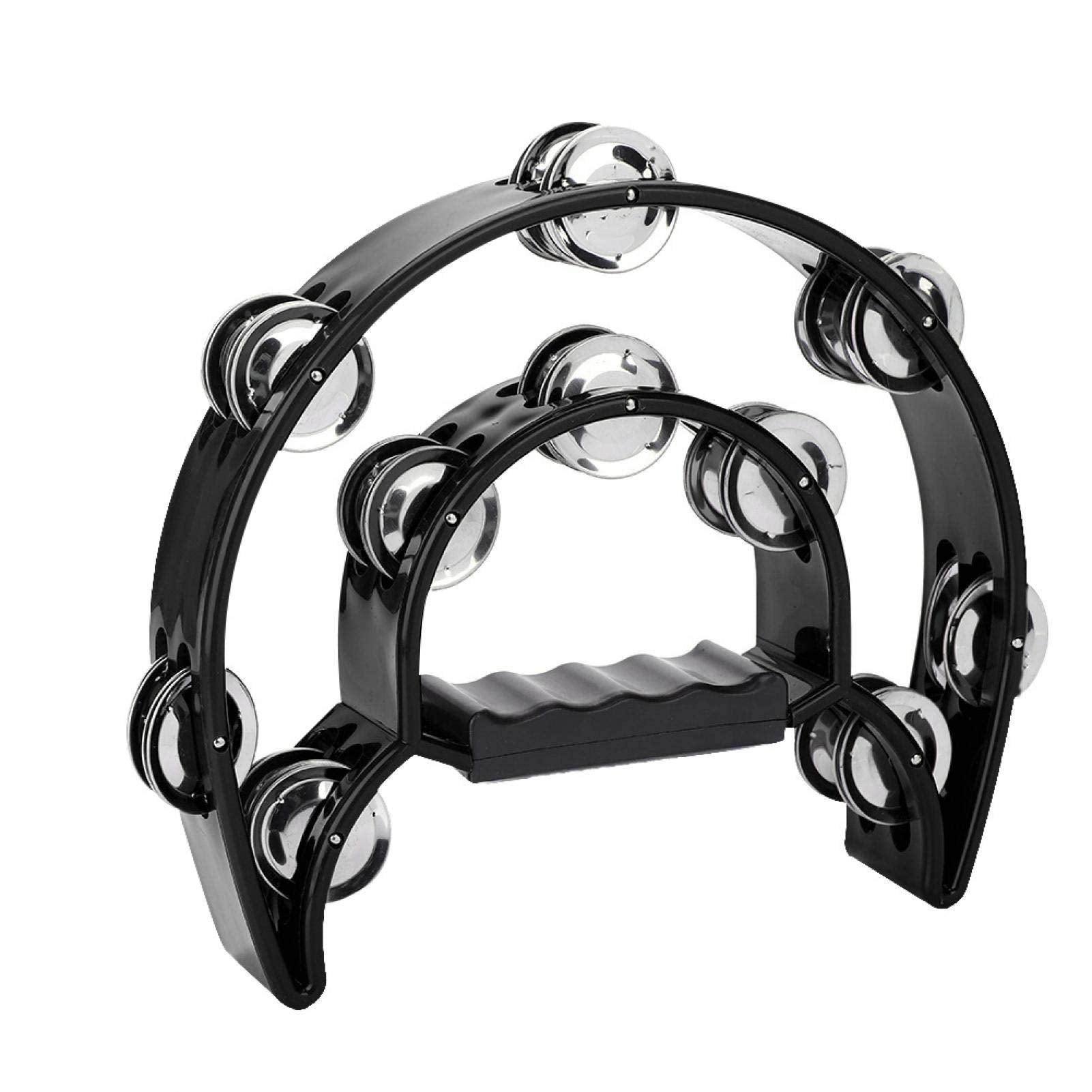 Percussion Tambourine, Children Tambourine, for Beginners for Student(Black)