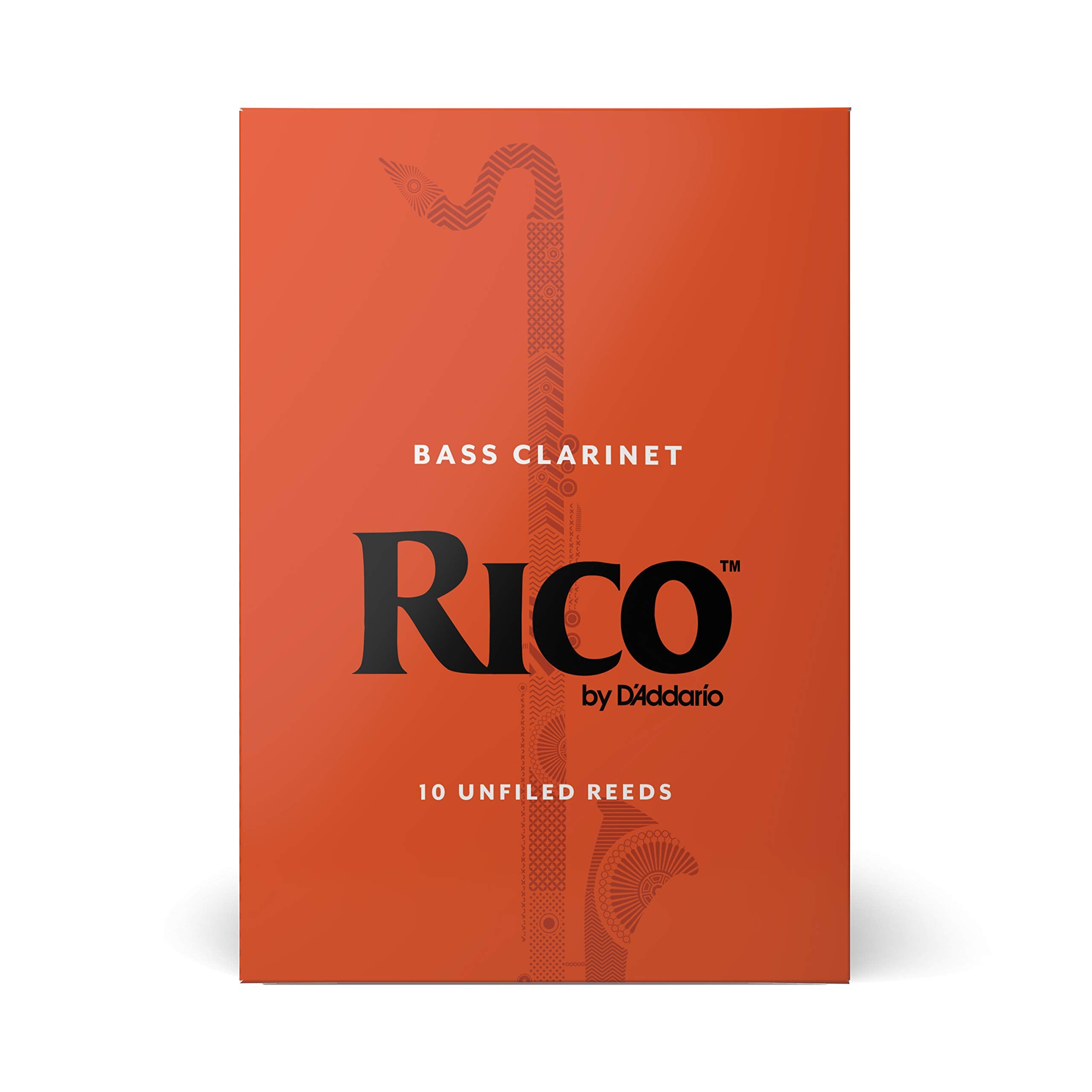 Daddario Woodwinds   Rico Bass Clarinet Reeds   Rea1035   Strength 3.5, 10 Pack