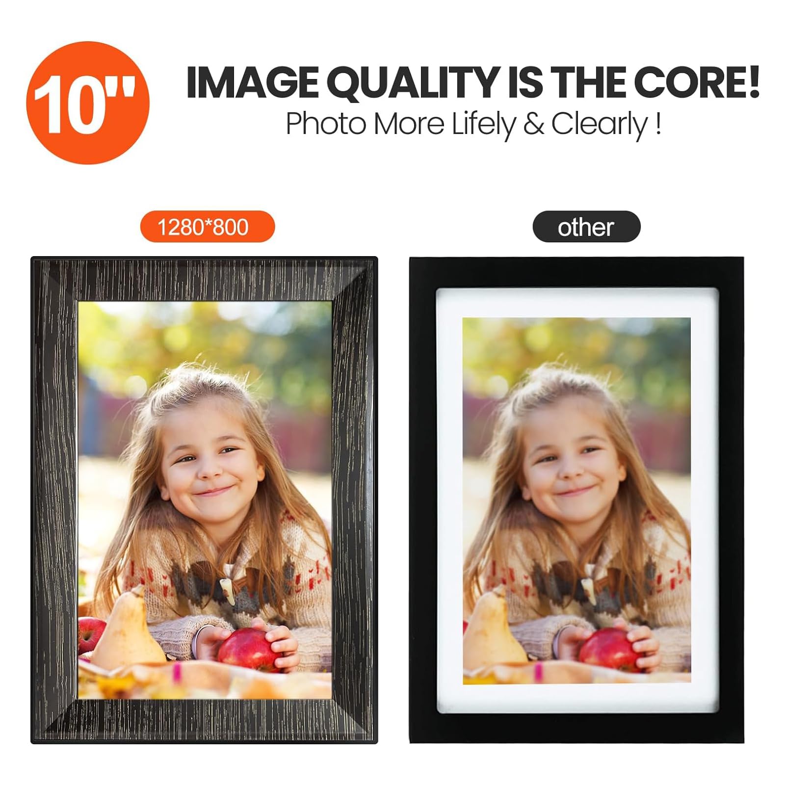 10.1 Inch Uhale Wifi Digital Picture Frame With 32Gb Storage And 1280 * 800 Ips Touch Screen Easy Setup To Share Photo Video Via