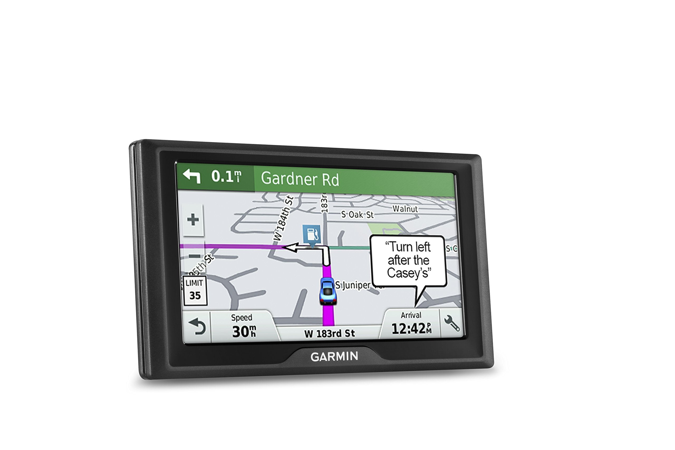 Garmin Drive 61 Usa Lm Gps Navigator System With Lifetime Maps, Spoken Turn-By-Turn Directions, Direct Access, Driver Alerts, Tr
