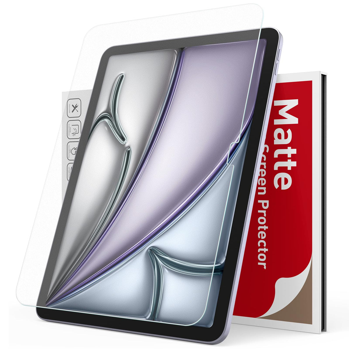 Ambison Matte Glass Screen Protector Compatible With Ipad Air 11 M2 2024(6Th Generation)&Ipad 10Th Gen 2022, Anti Glare &Fingerprint/Smooth As Silk/Bubble Free/9H Tempered Glass Protection