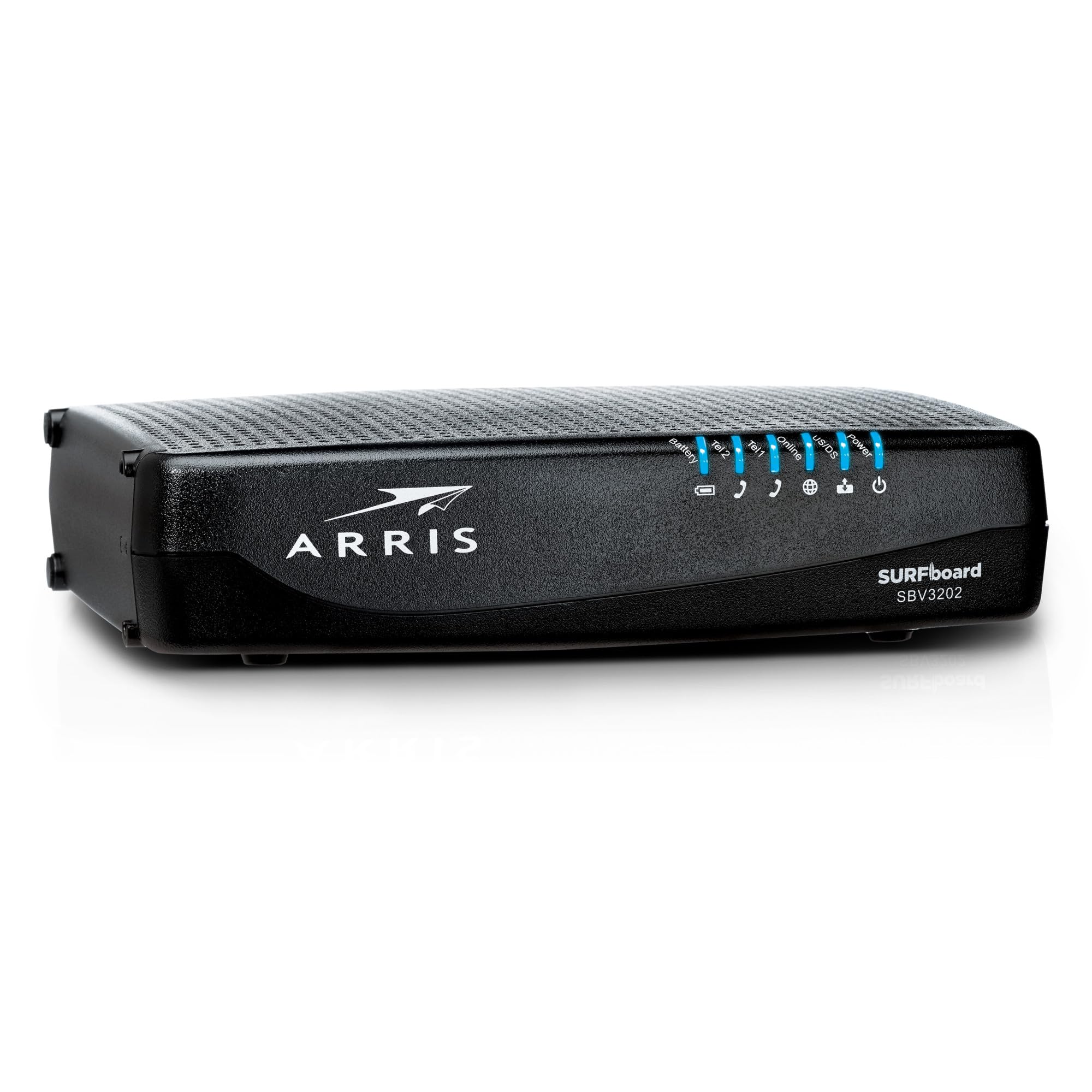 ARRIS SURFboard SBV3202 DOCSIS 3.0 Cable Modem | Comcast Xfinity Internet & Voice | 1 Gbps Port | 2 Telephony Ports | 800 Mbps M