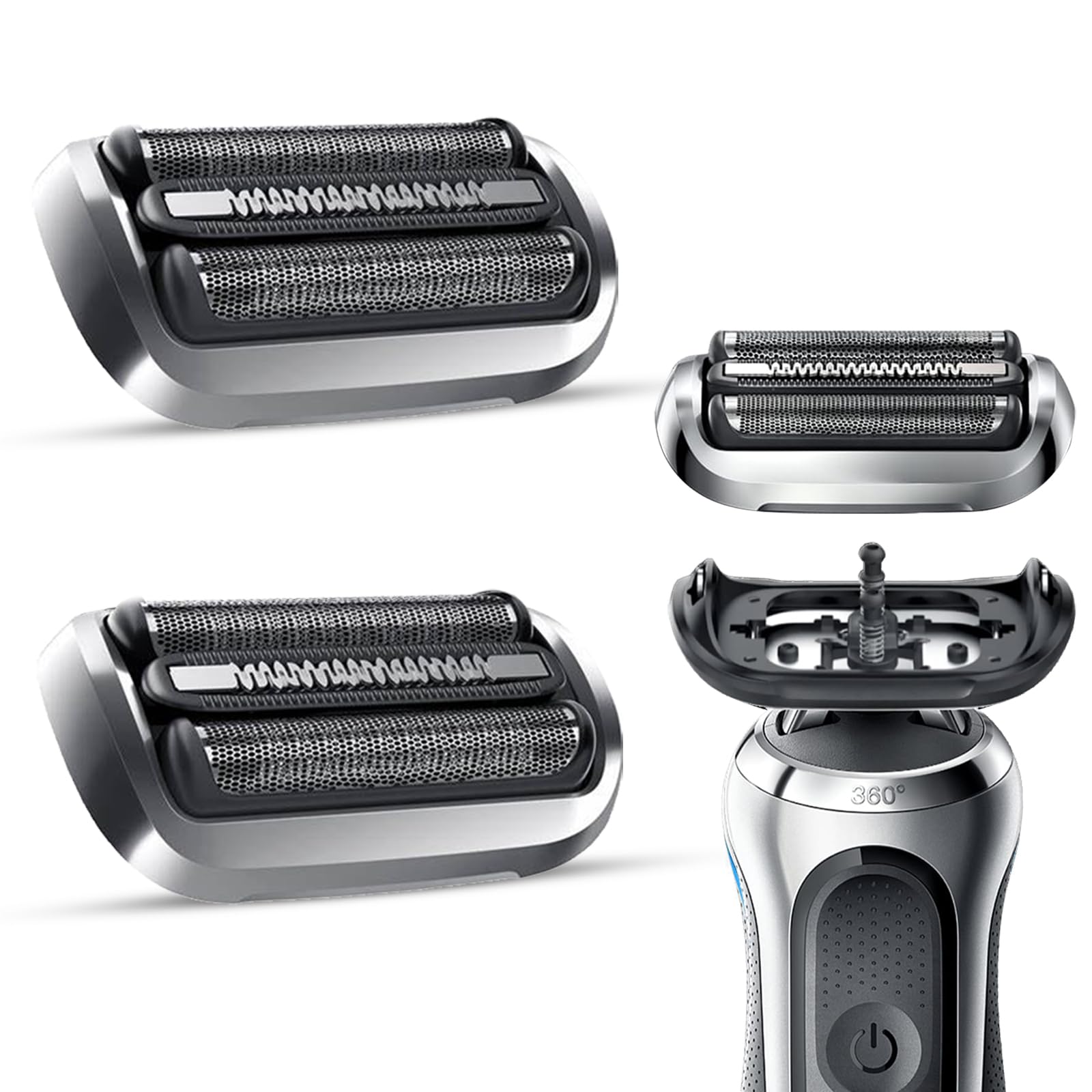 S7 73S Shaving Replacement Head For Braun S7 Eletric Shavers (New Gens), Compatible With Braun 7020S, 7025S, 7027Cs, 7071Cc, 707