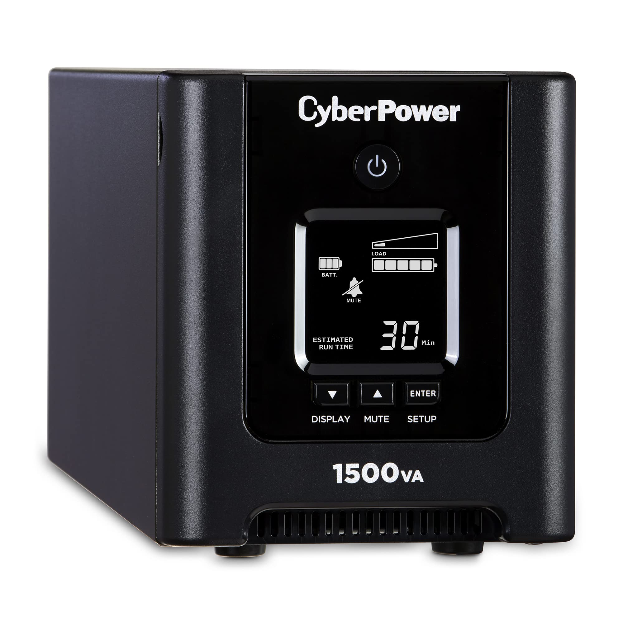 Cyberpower Or1500Pfclcd Pfc Sinewave Ups System, 1500Va/1050W, 8 Outlets, Avr, Mini Tower