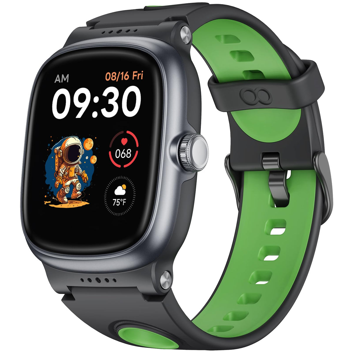 Smart Watch For Kids With Heart Rate Sleep Monitor, Games/Alarm/Ip68 Waterproof Smart Watch For Boys Girls, Step Calorie Pedomet