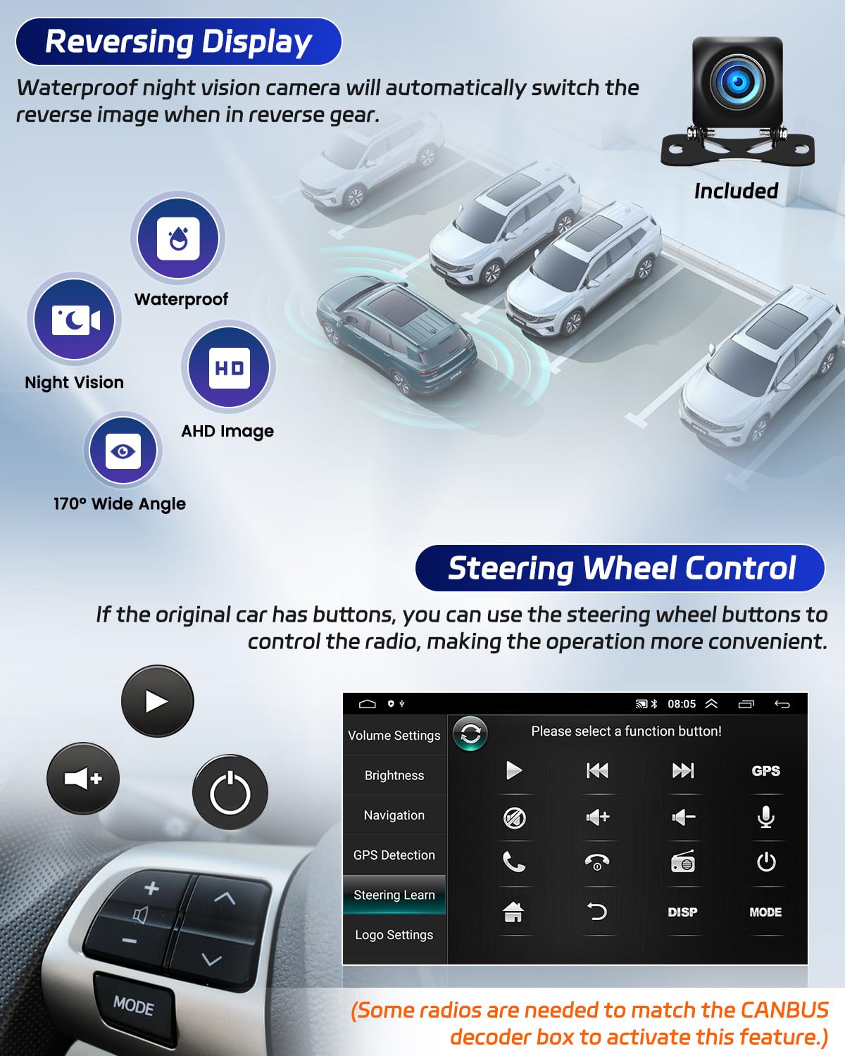 (Manual A/C) Roinvou 2+64G Android 13 Carplay Stereo For 2014 2017 Kia Soul, Wireless Carplay Radio With Android Auto, 9'' Touch