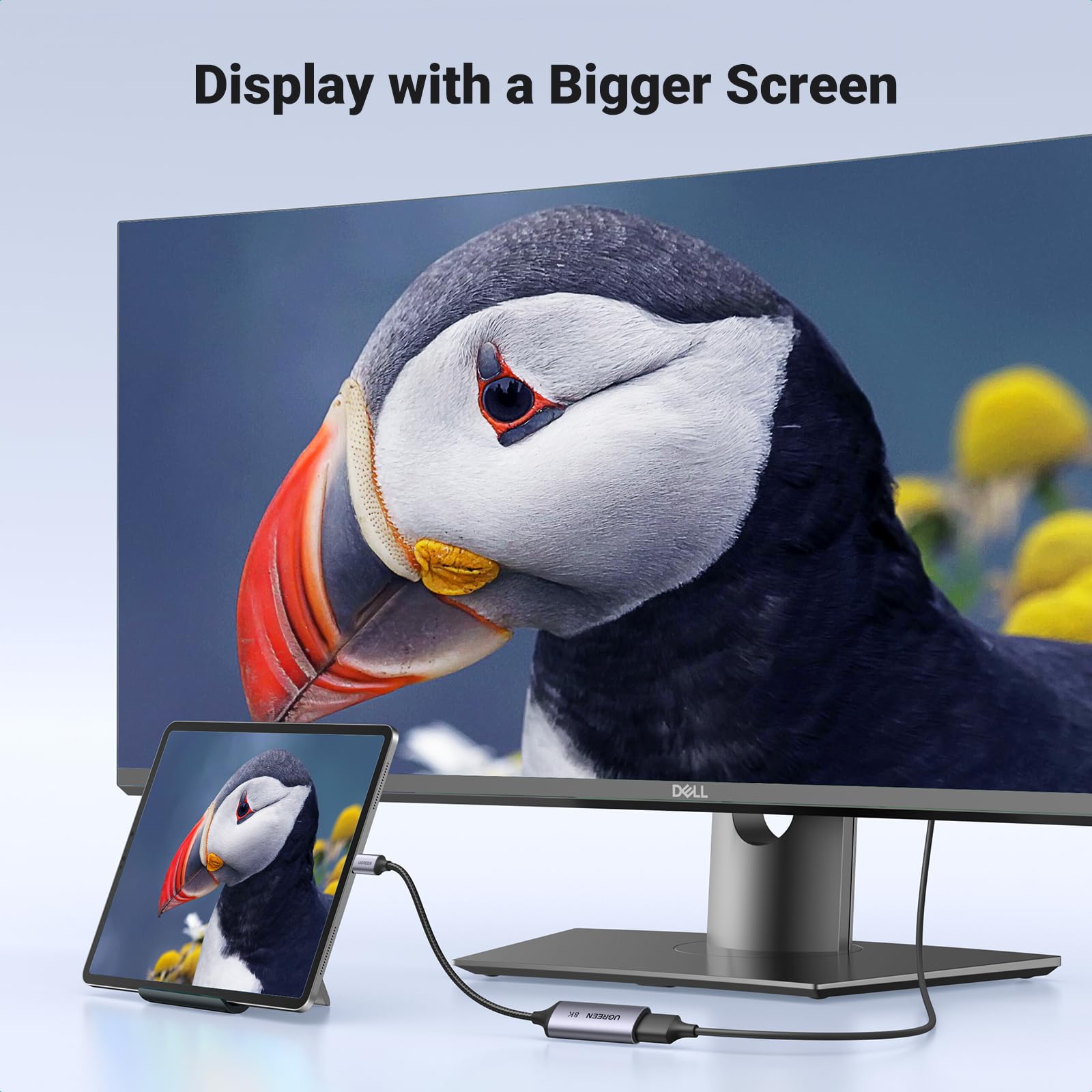 Ugreen 8K@60Hz Usb C To Displayport 1.4 Adapter Cable 4K@240Hz Hdr Thunderbolt 4/3 To Display Port Converter Usb C To Dp 1.4 Bra