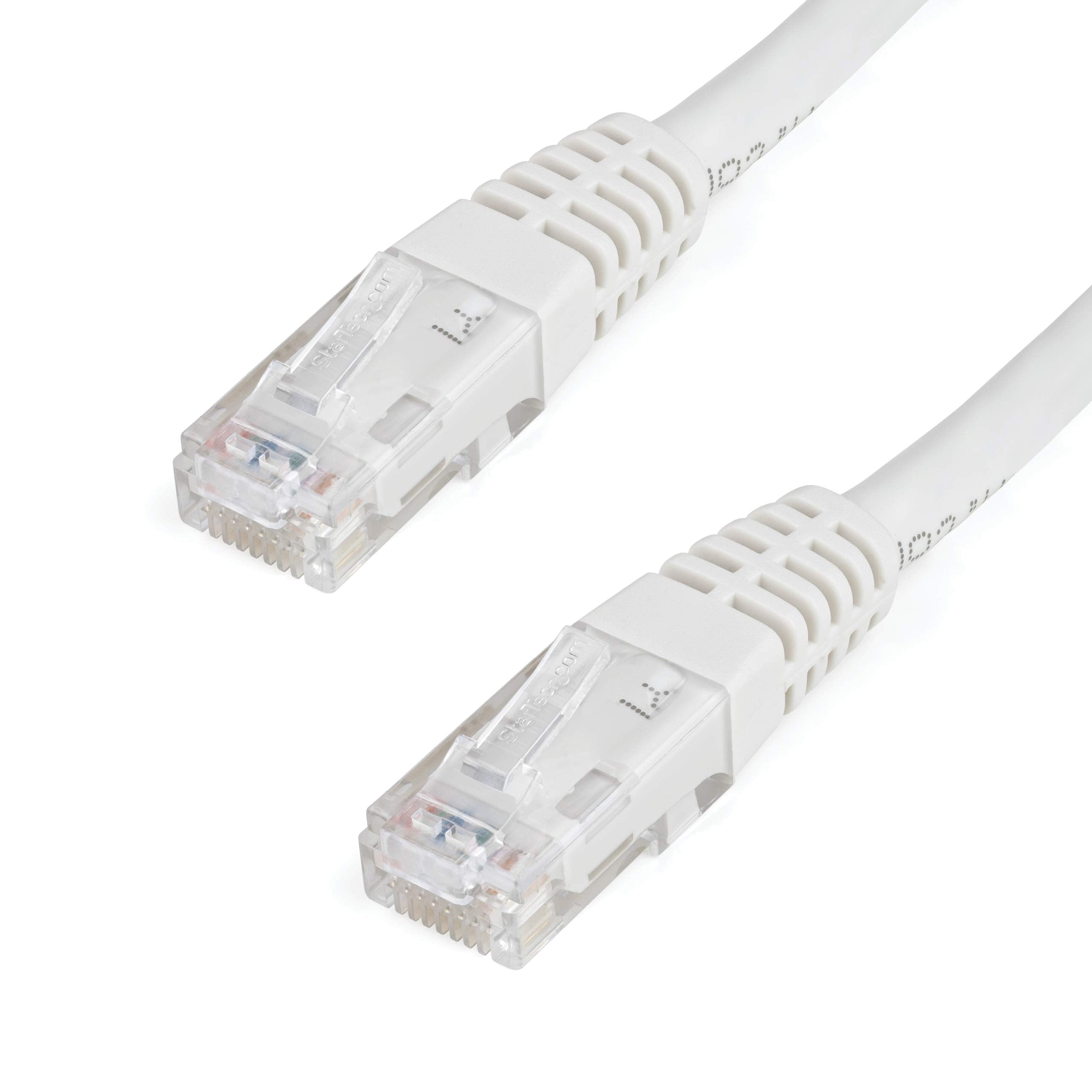 Startech.Com 3Ft Cat6 Ethernet Cable   White Cat 6 Gigabit Ethernet Wire  650Mhz 100W Poe++ Rj45 Utp Molded Category 6 Network/P