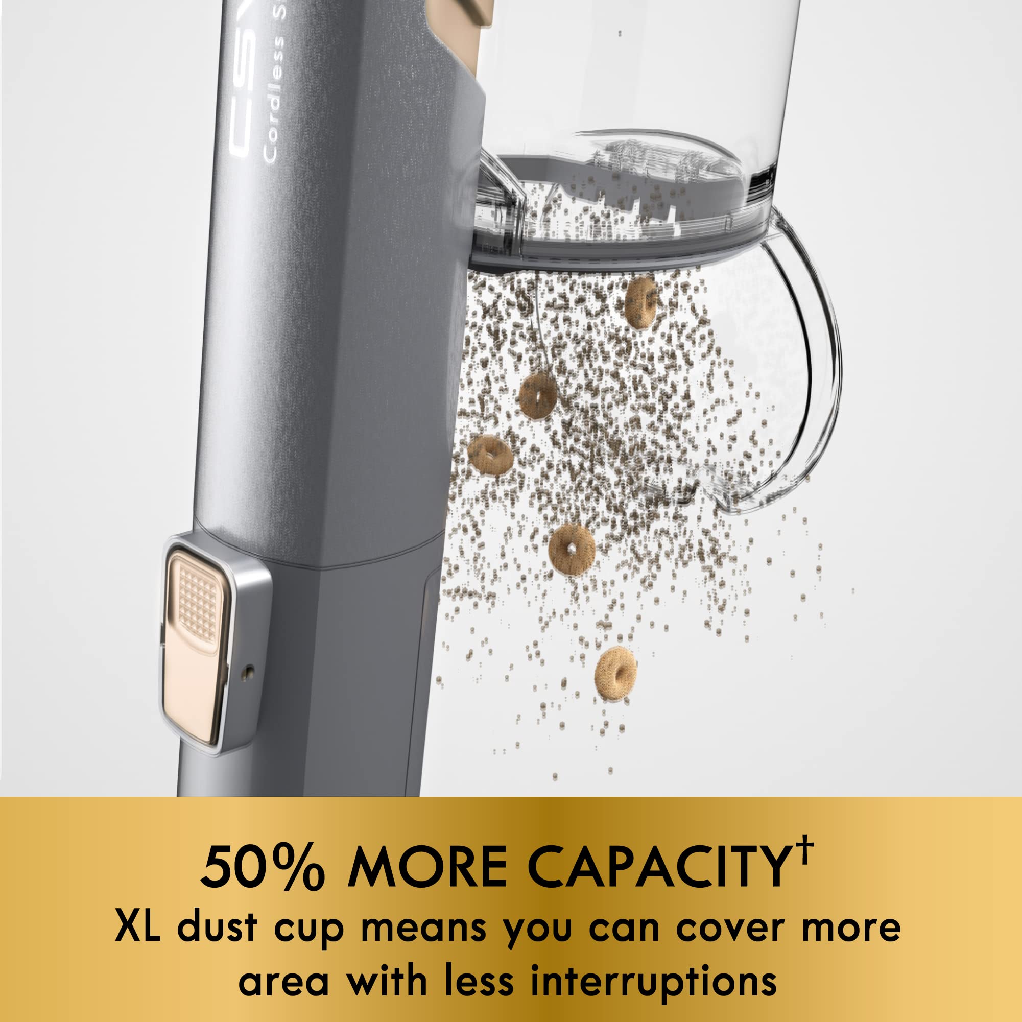 Kenmore Ds4095 Brushless Cordless Stick Vacuum With Easyreach Wand, Lightweight Cleaner 2 Speed Power Control, Led Headlight, Co