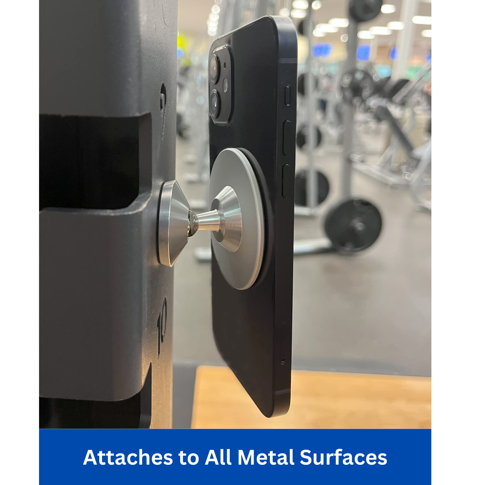 Gym Mate Magnetic Iphone Mount Holder. Attaches Magnetically To Metal Surface. Shoot Hands Free Videos While Working Out. Compat
