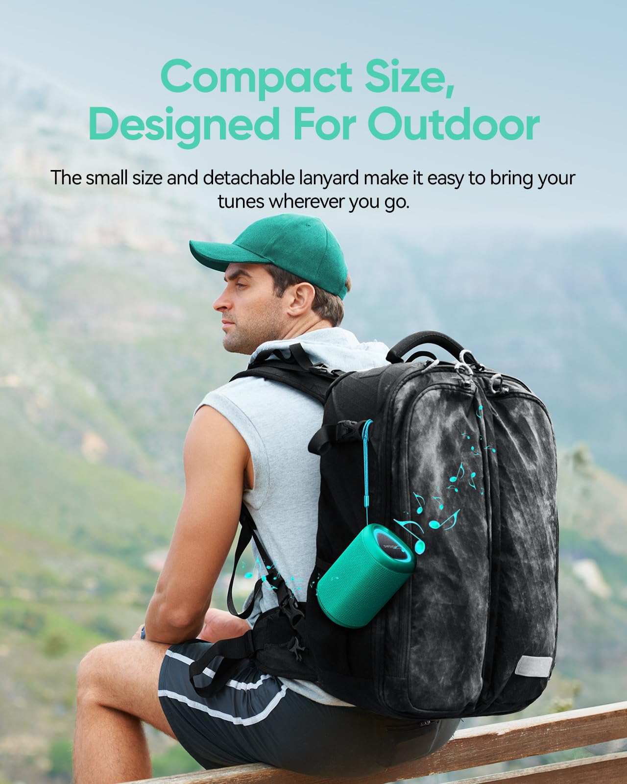 Portable Bluetooth Speaker With Lights,Powerful Crystal Clear Sound,Ipx5 Waterproof,All Day Playtime,Aux&Tf Card Input,Bluetooth