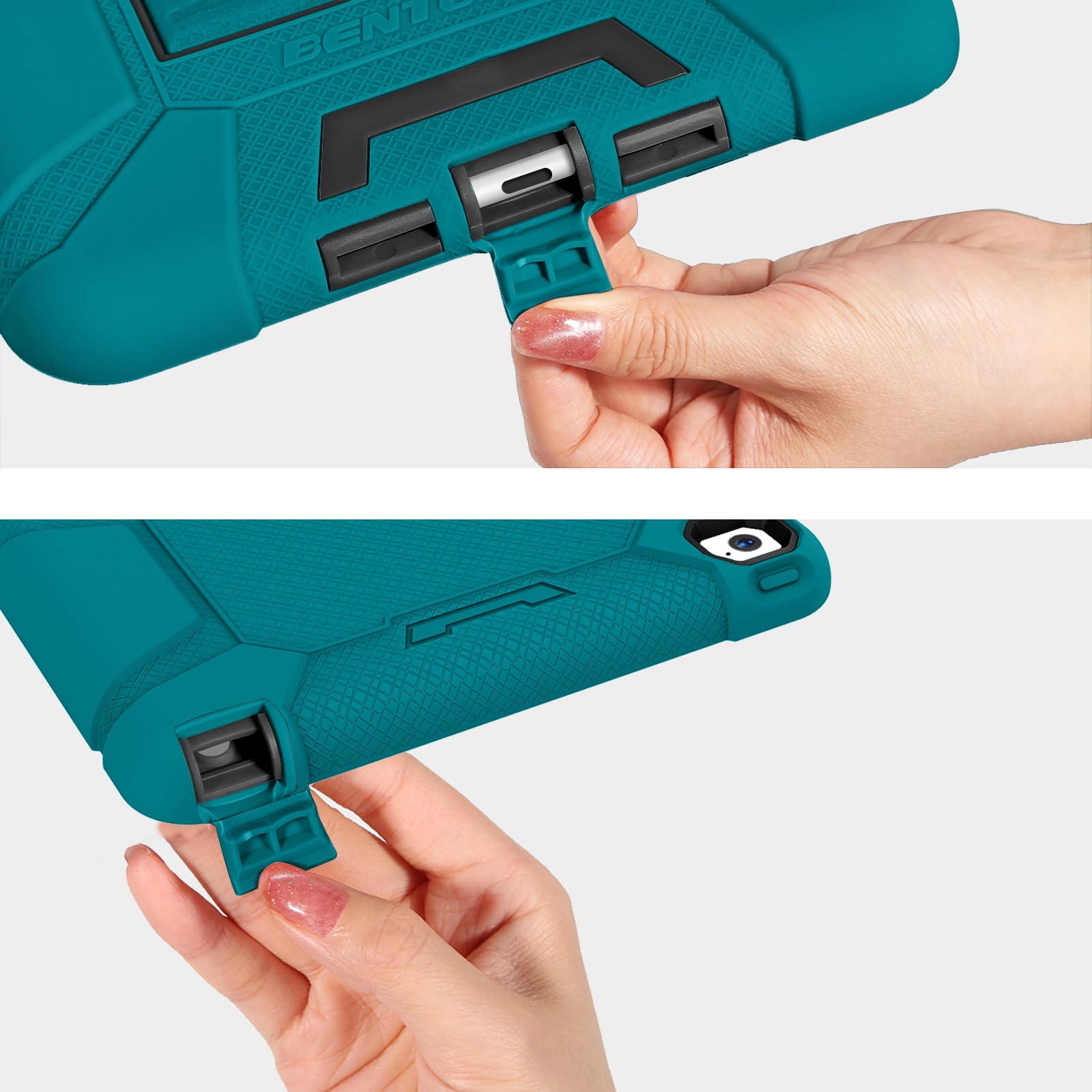 Bentoben Ipad Air 2 Case, [Hybrid Shockproof Case] With Kickstand Rugged Triple Layer Shock Resistant Drop Proof Case Cover For