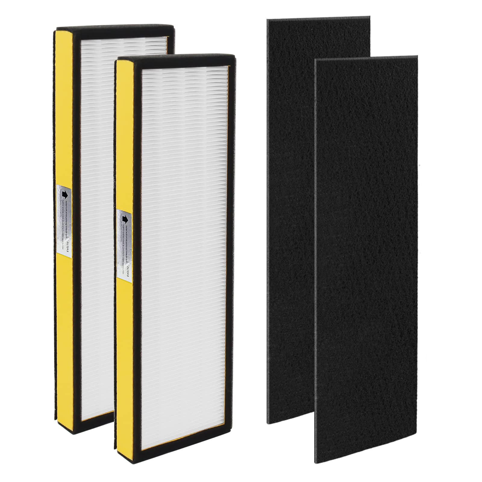 Blutoget Flt4825 Replacement Filter B Replaces Ac4825 Ac4825E Ac4825Dlx(Pack Of 2 X Hepa Filters + 2 X Carbon Pre Filters)