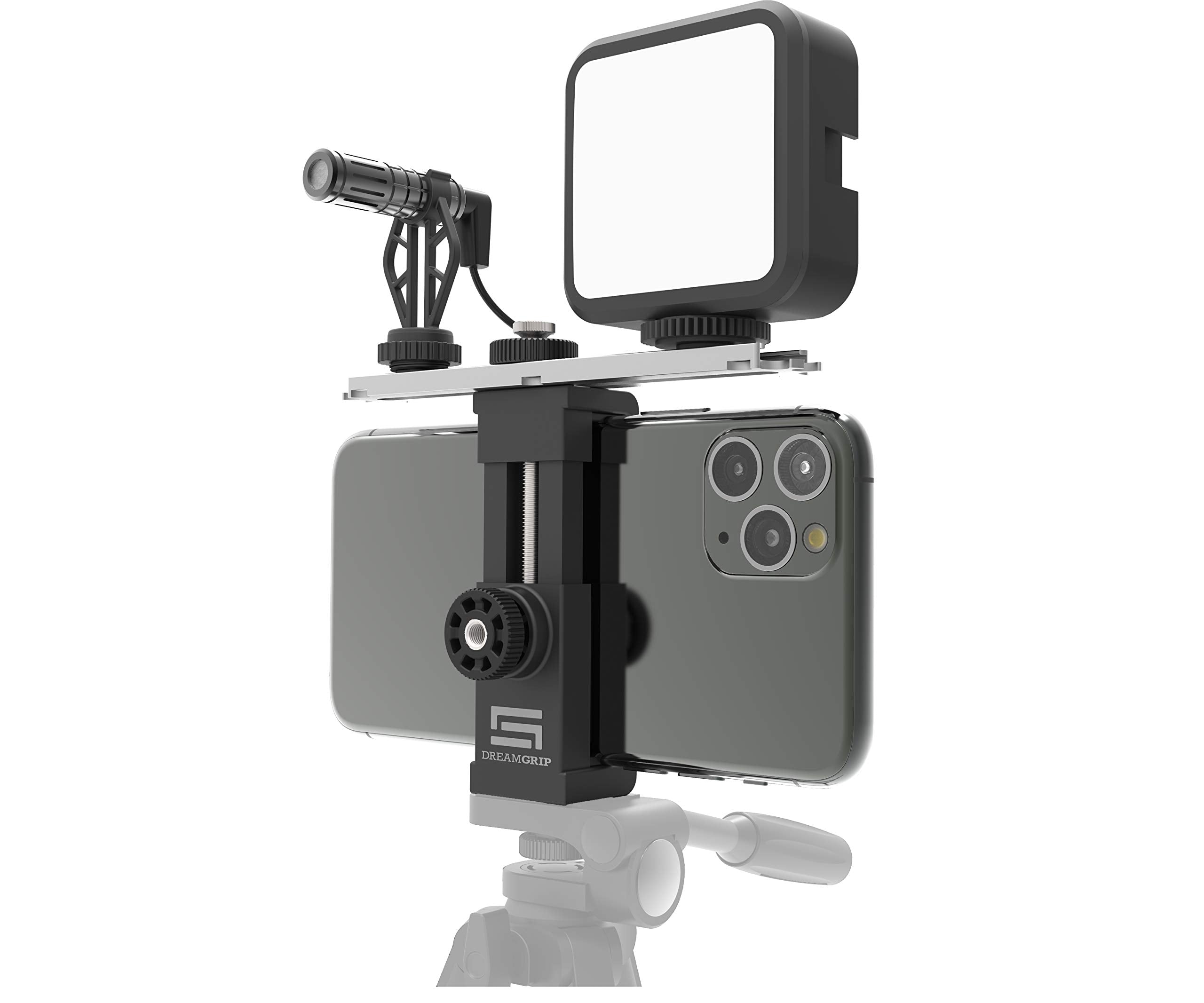 Dreamgrip Scout Mojo 2 Plus Modular Rig Kit With 3 Microphones,Led Light,And All In Accessories Set For Pro Video Production Wit