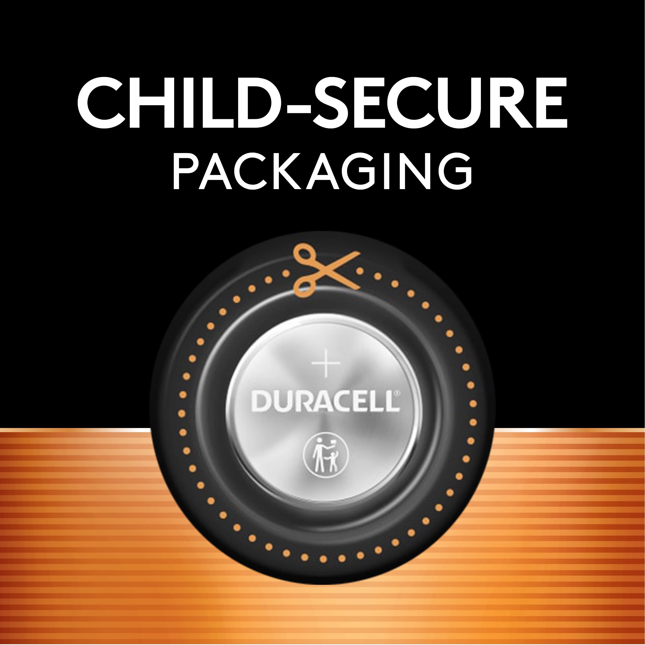 Duracell 2016 Lithium Battery, 4 Count (Pack Of 1), Child Safety Features, Lithium Coin Battery For Key Fob, Car Remote, And Oth