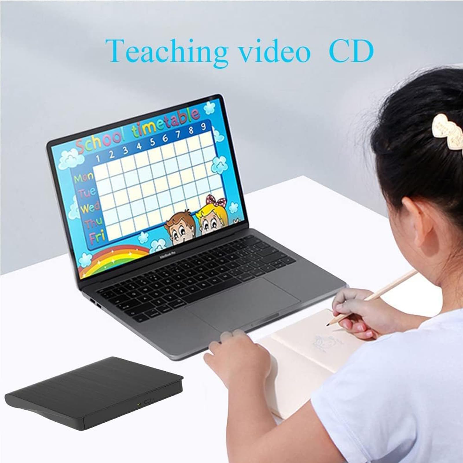 External Cd Drive Portable Drive Usb3.0 Portable Drive Can Read Dvd/Cd Is Suitable External Cd/Dvd Drive For Laptop/Desktop/Wind