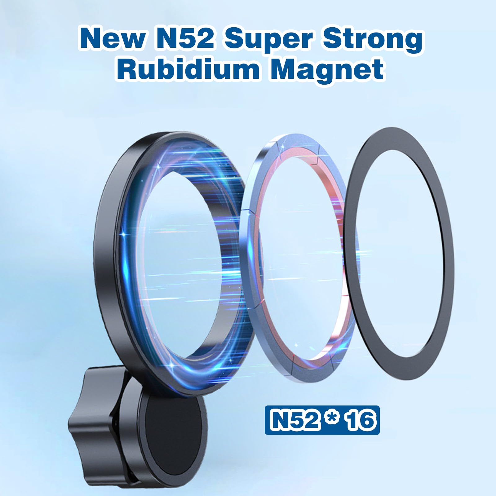 For Tesla Phone Mount, Magsafe Strongest Magnetic Tesla Phone Holder For Tesla Model 3/Model Y/Cybertruck Accessories 2024, No G