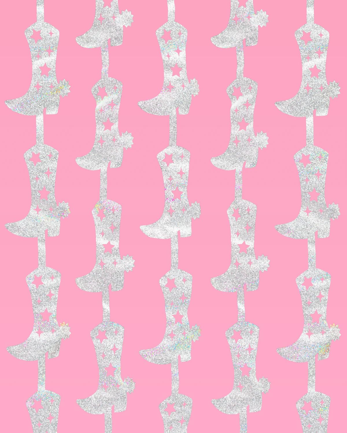 Xo, Fetti Cowgirl Boot Iridescent Foil Curtain   Set Of 2 | Bachelorette Party Decorations, Cowgirl Birthday Photo Booth, Last R