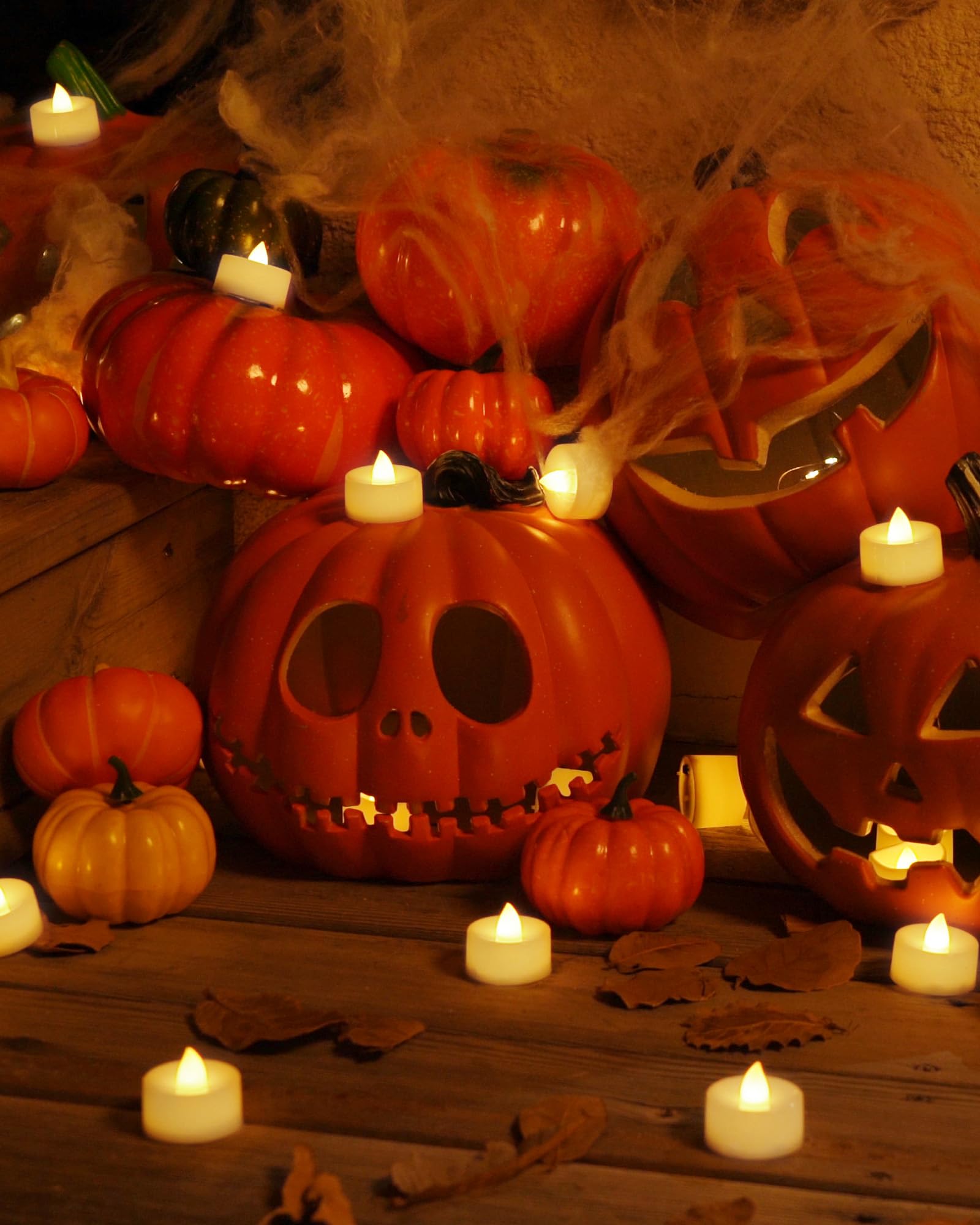 Homemory 24Pcs Flameless Led Tea Lights With Remote & Timer, 400+Hours Realistic Flickering Battery Candles For Seasonal, Tablet