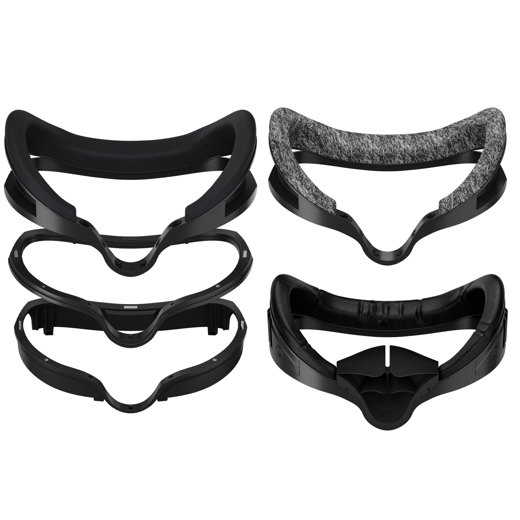 Globular Cluster F3 V3 Magnetic Facial Interface for Quest 3, Flexible and Adaptive Frame with Multi-Material Pads, Not Compatib