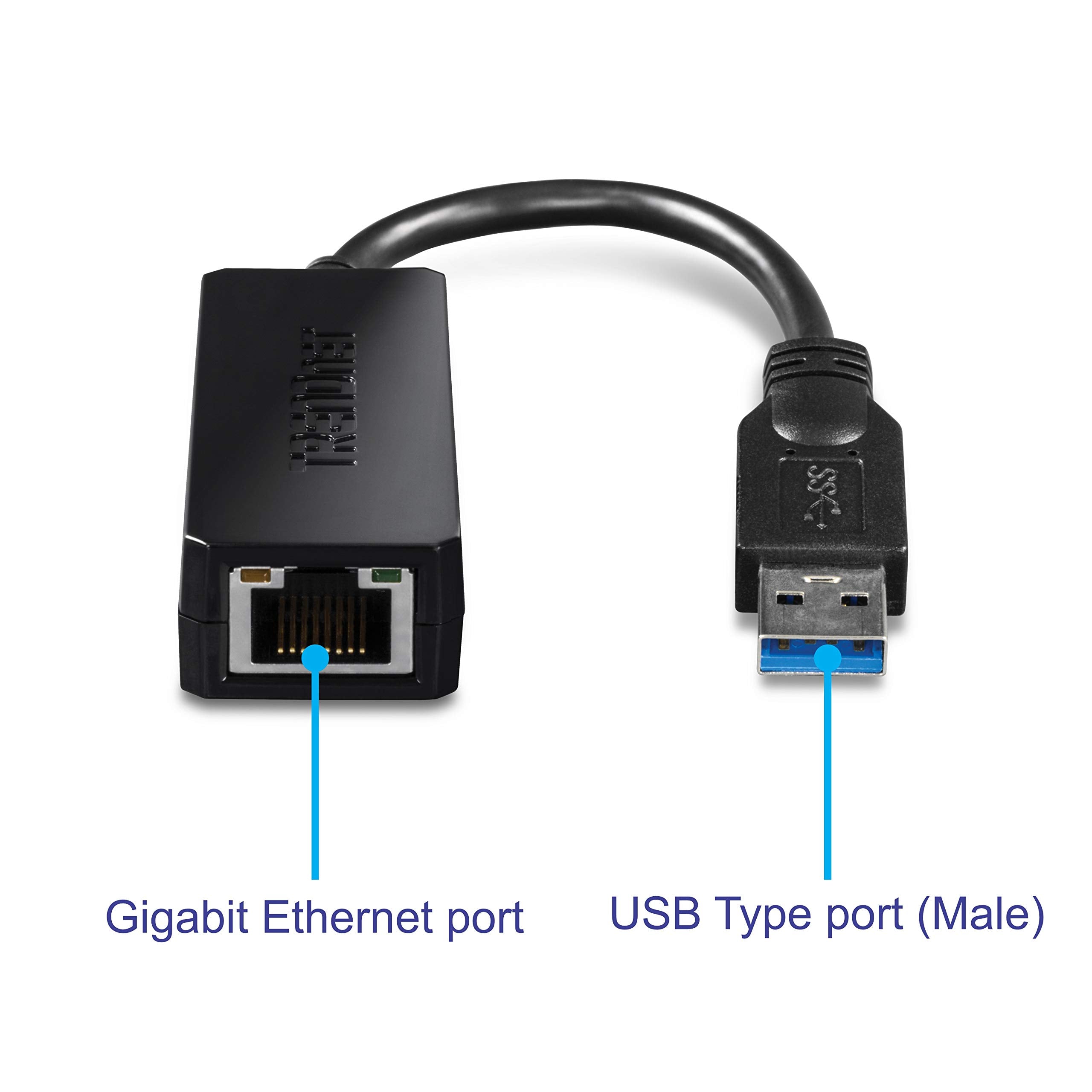Trendnet Usb 3.0 To Gigabit Ethernet Adapter, Full Duplex 2Gbps Ethernet Speeds, Up To 1Gbps, Usb To Gigabit Ethernet Adapter, U