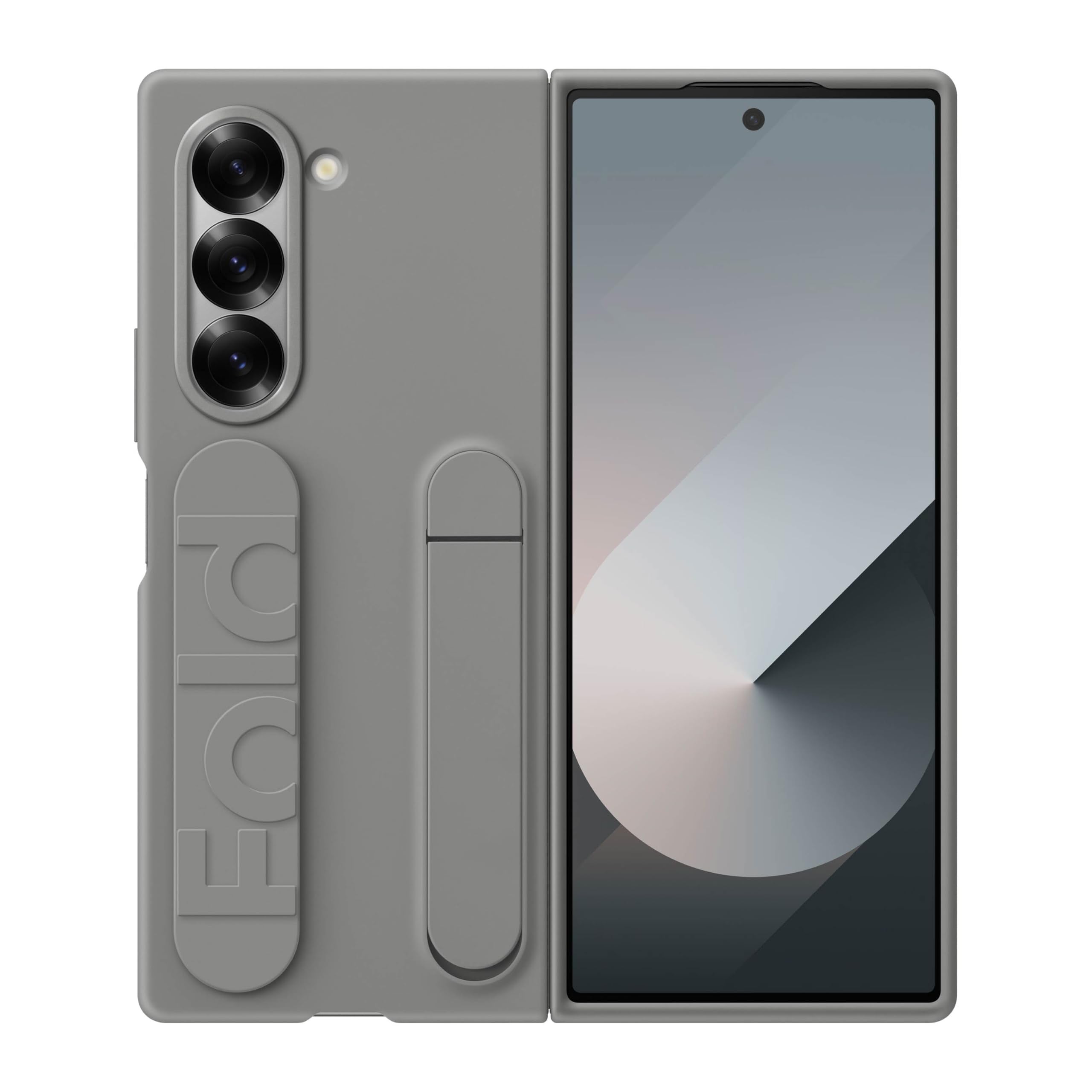 SAMSUNG Galaxy Z Fold 6 Silicone Phone Case, Protective Cover with Stand, Secure Grip, Slim, Soft, Comfortable Design, US Versio