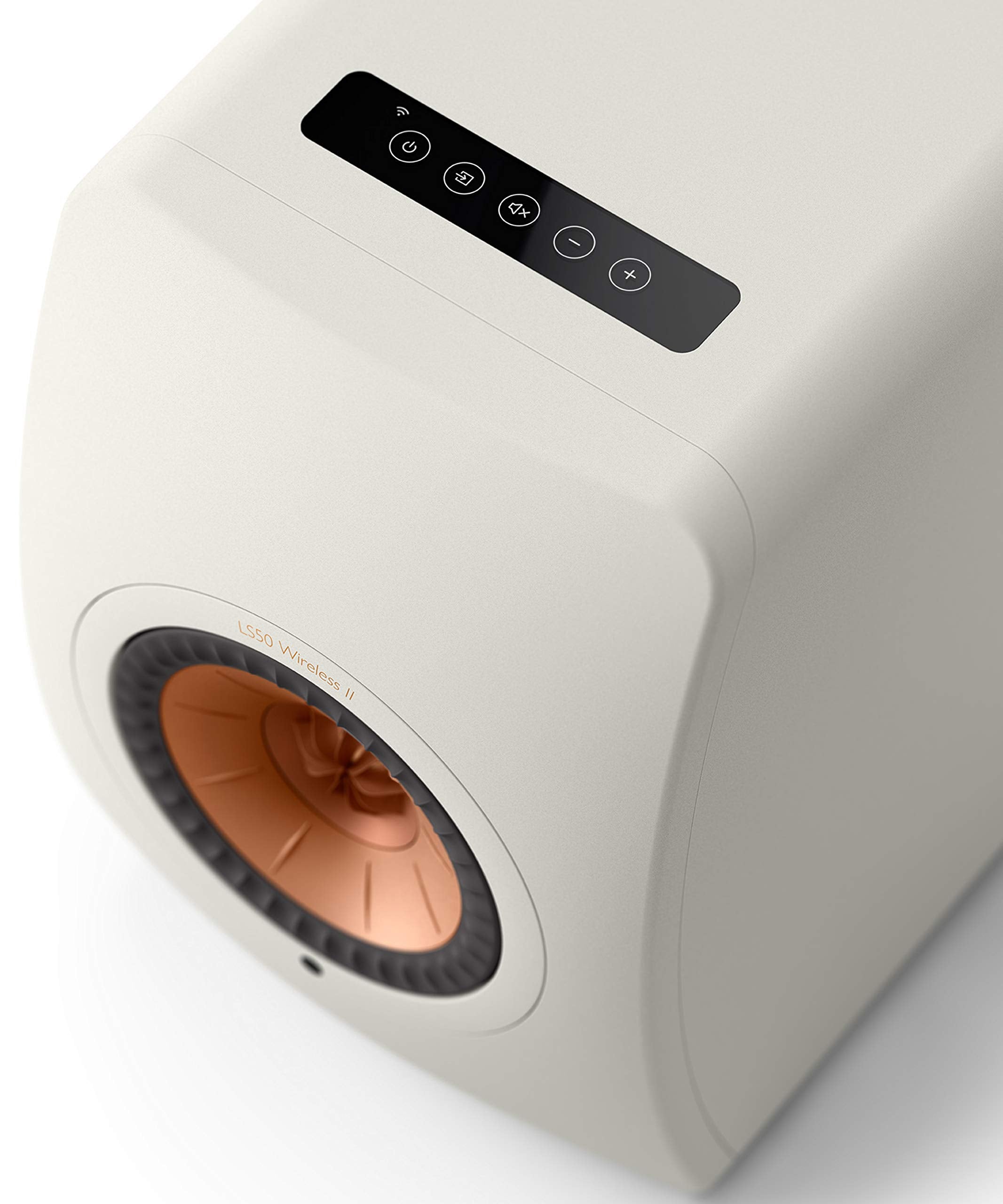 Kef Ls50 Wireless Ii Powered Bookshelf Speakers   Pair (Mineral White)