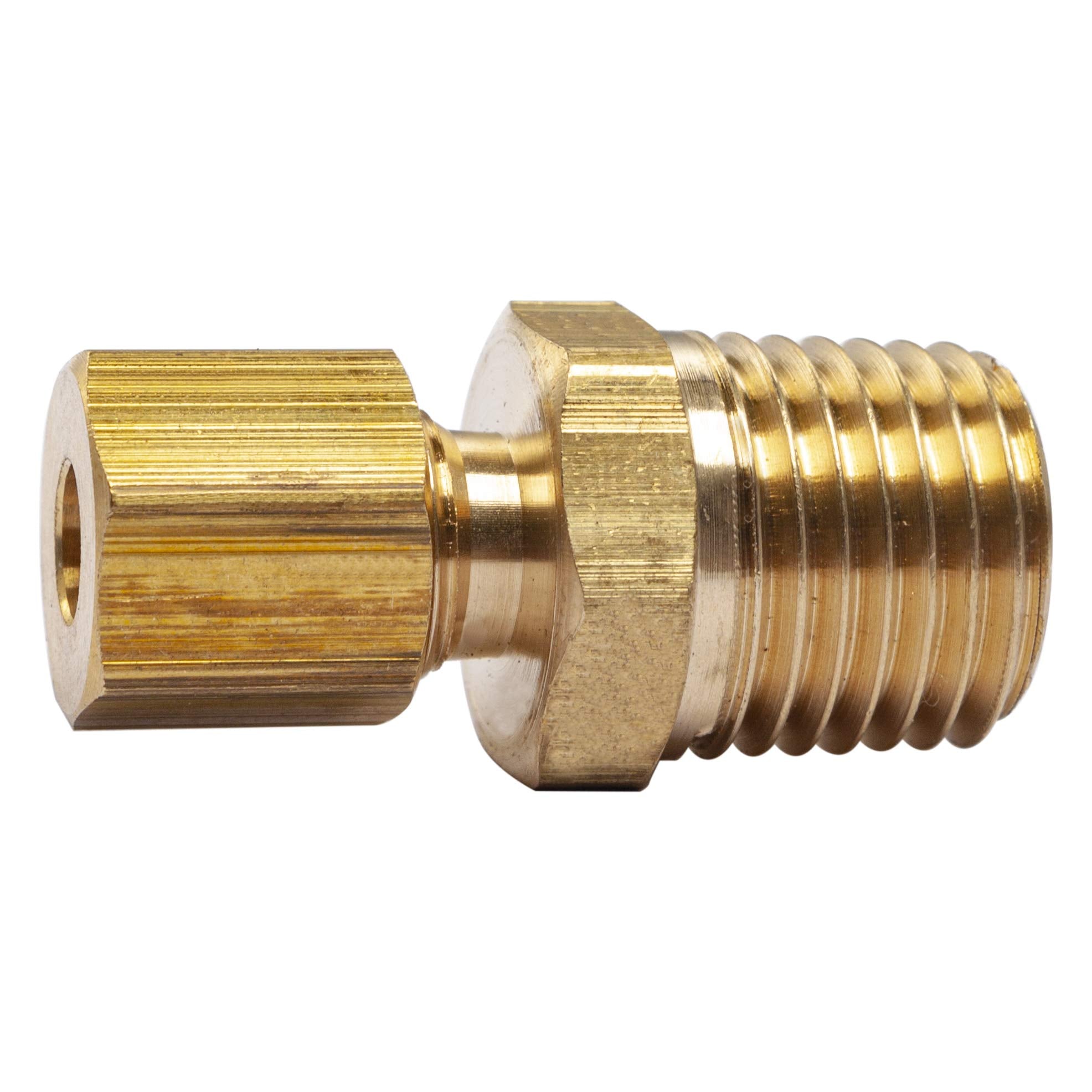 Ltwfitting Brass 3/16 Od X 1/4 Male Npt Compression Connector Fitting(Pack Of 25)