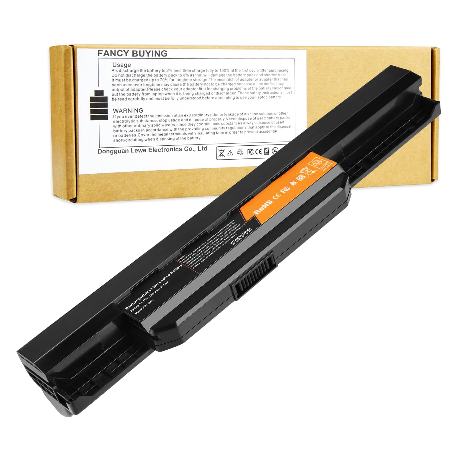 Fancy Buying 87Wh/7800Mah Laptop Battery Replacement For Asus K53 K53E X54C X53S X53 K53S X53E A32 K53 A41 K53   High Performanc