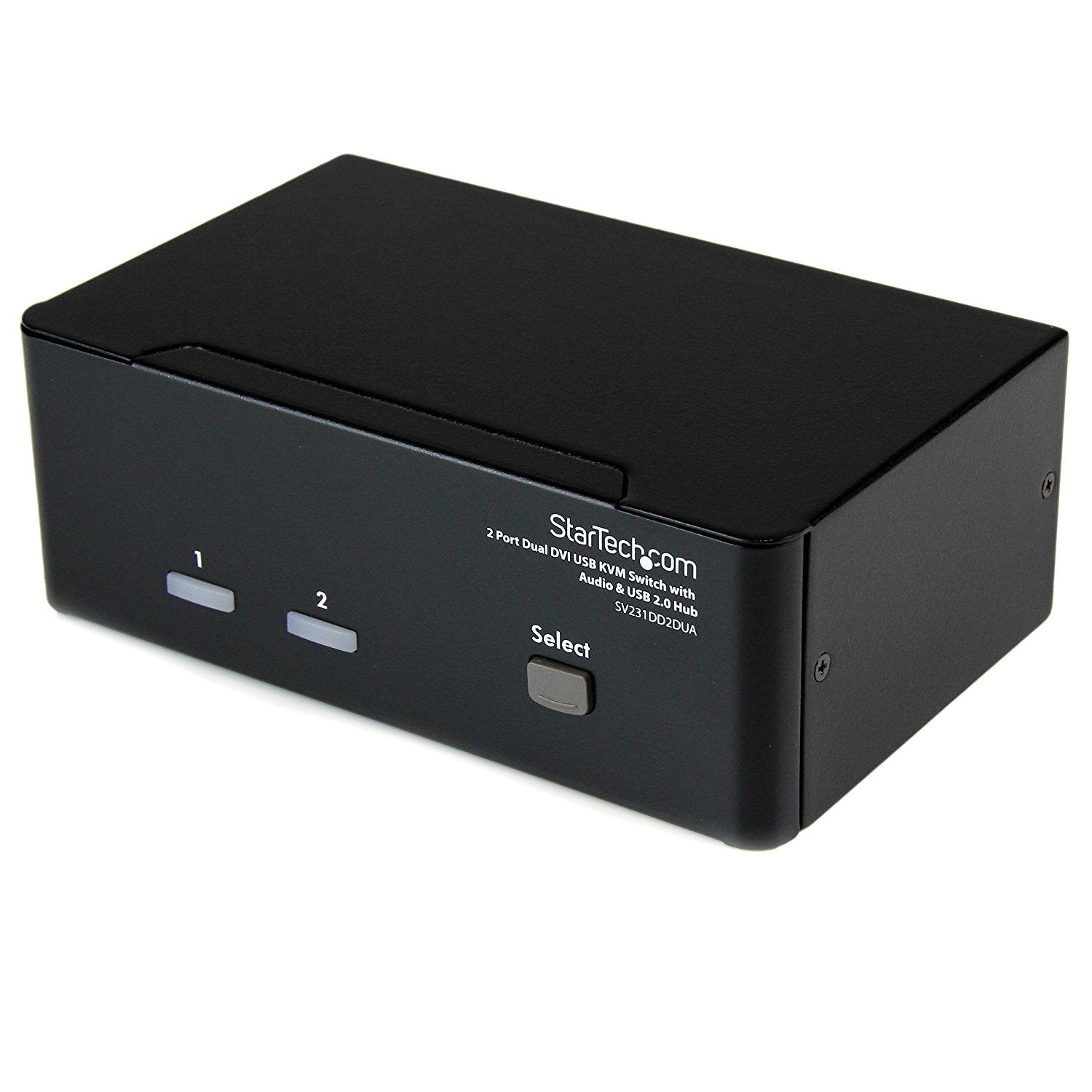 Startech Sv231Dd2Dua Dual Dvi Usb Kvm Switch With Audio And Usb Hub, 2 Ports